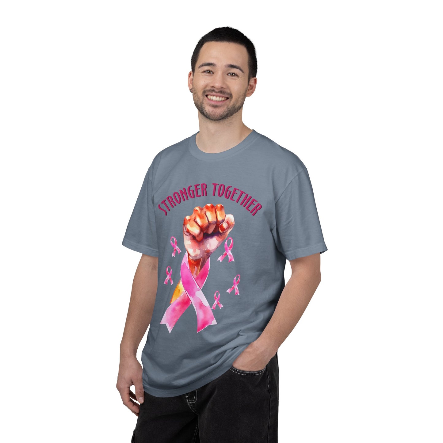 Empower Unity: Breast Cancer "Stronger Together" Comfort Colors Tee