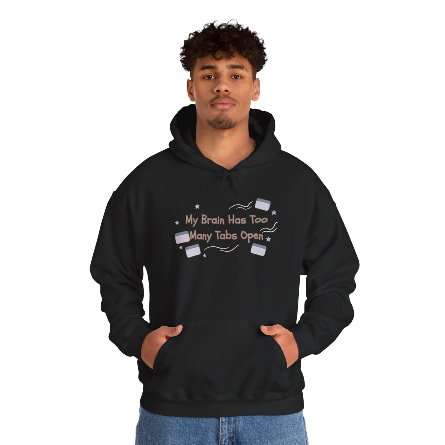 ADHD Brain Under Construction | Cozy Retro Aesthetic Hoodie