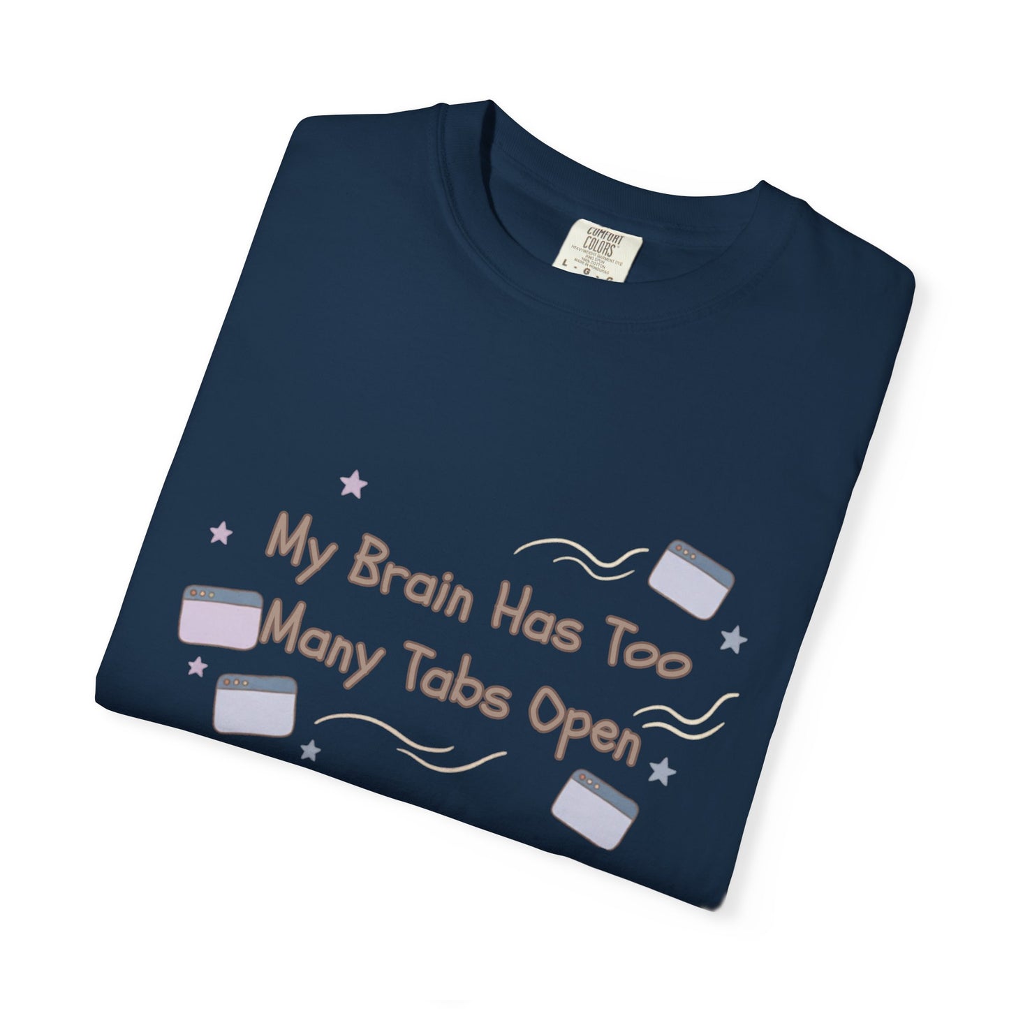 The "ADHD Brain Under Construction" Retro Warning Tee