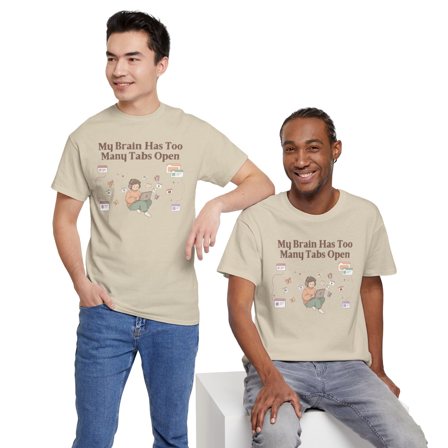 Hyper-Focus Mode: ENGAGED 🎧 The 'Brain Has Too Many Tabs Open' Neurospicy Tee