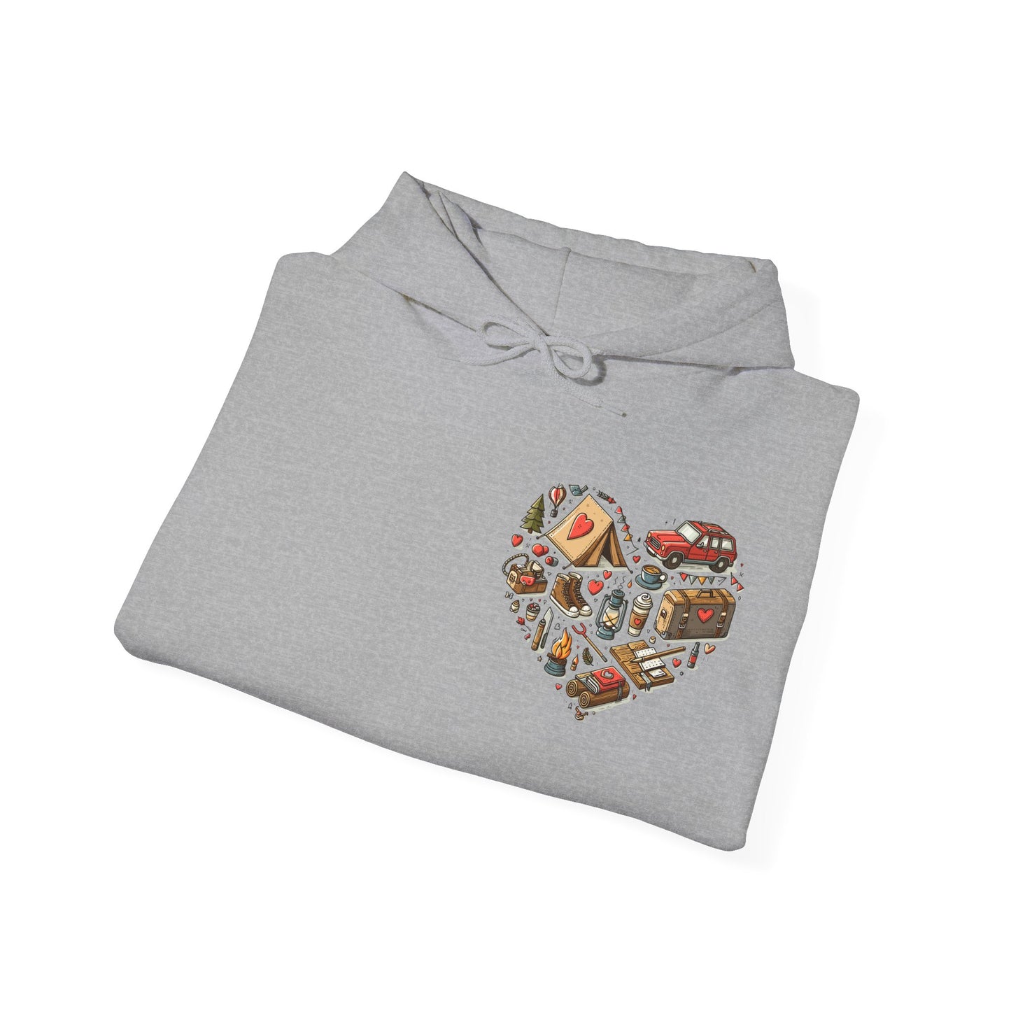 Wild at Heart: Ultimate Outdoor Adventure & Camping Icon Hoodie