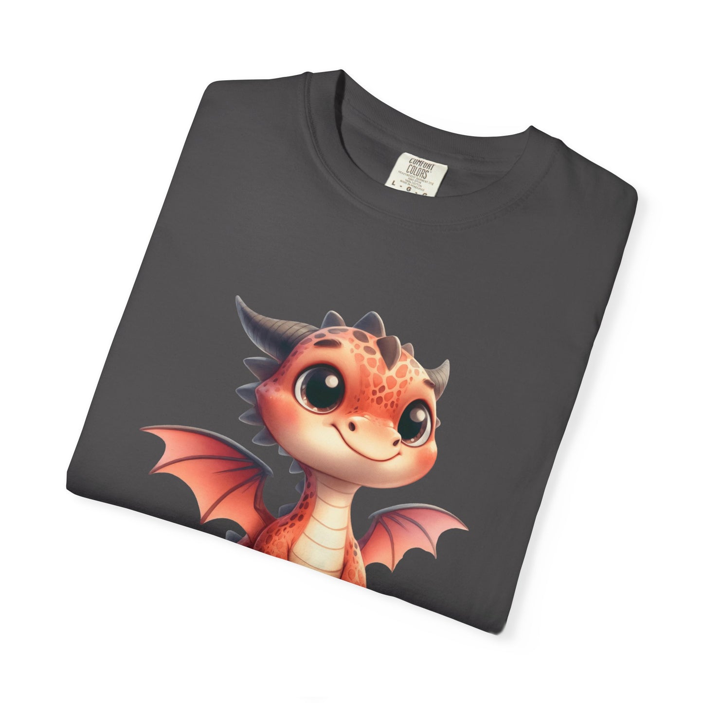 Playful Whimsy Dragon - Unique Cartoon-Style Dragon T-Shirt Design for Fun and Fantasy Lovers