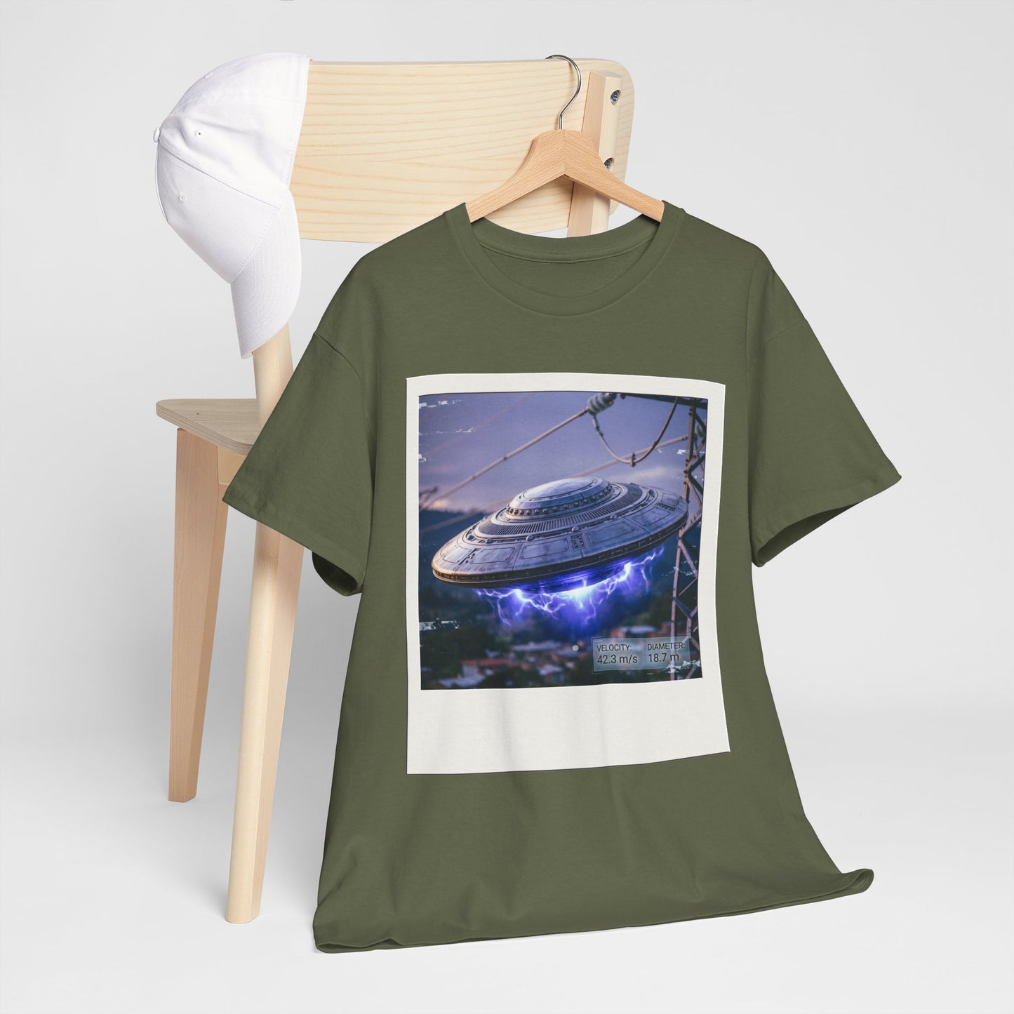 UFO Evidence T-Shirt | Retro Polaroid Alien Sighting Photo