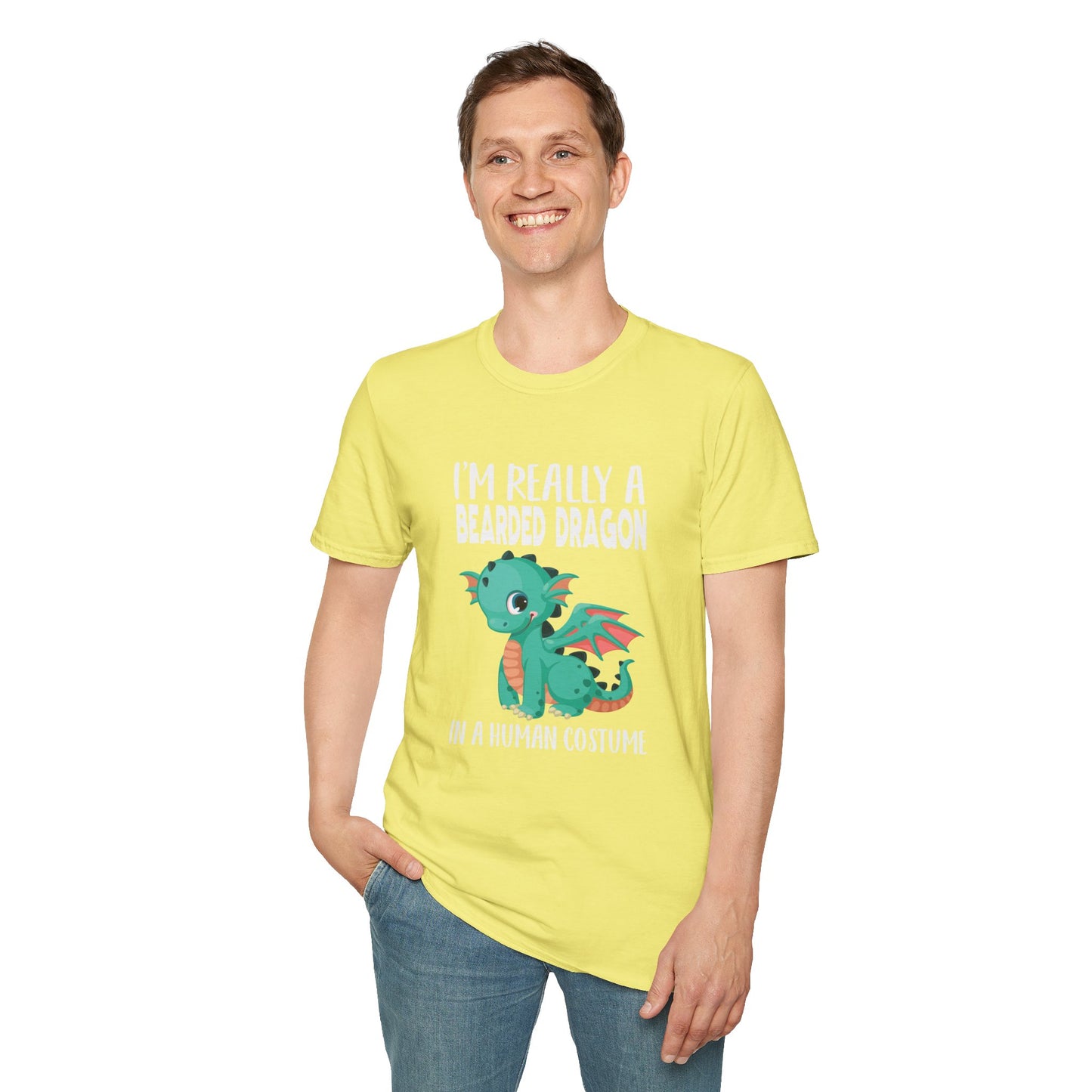 I’m Really a Bearded Dragon in a Human Costume – Cute Halloween Reptile Lover T‑Shirt