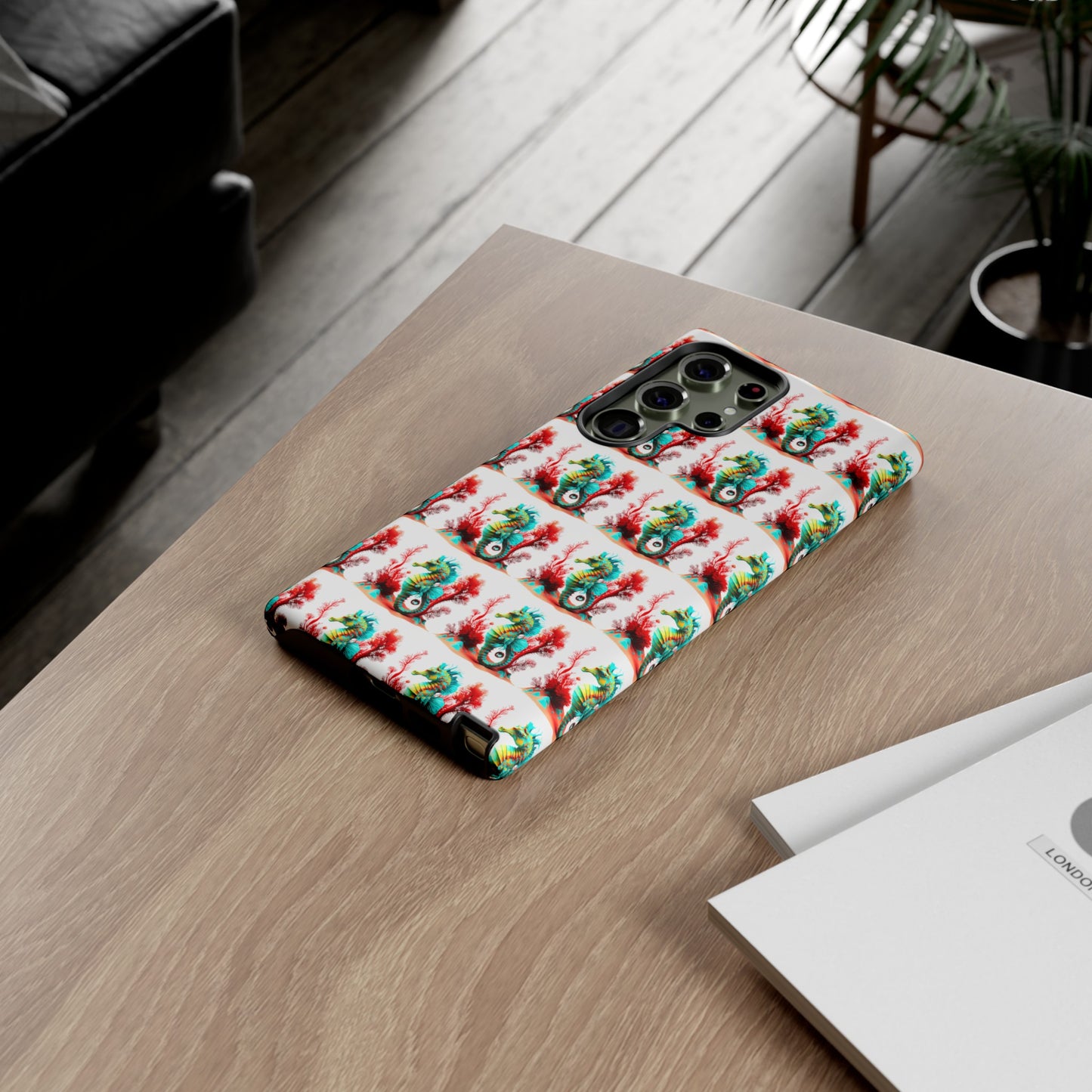 Vibrant Seahorse & Coral Reef - Artistic Mobile Phone hard Case