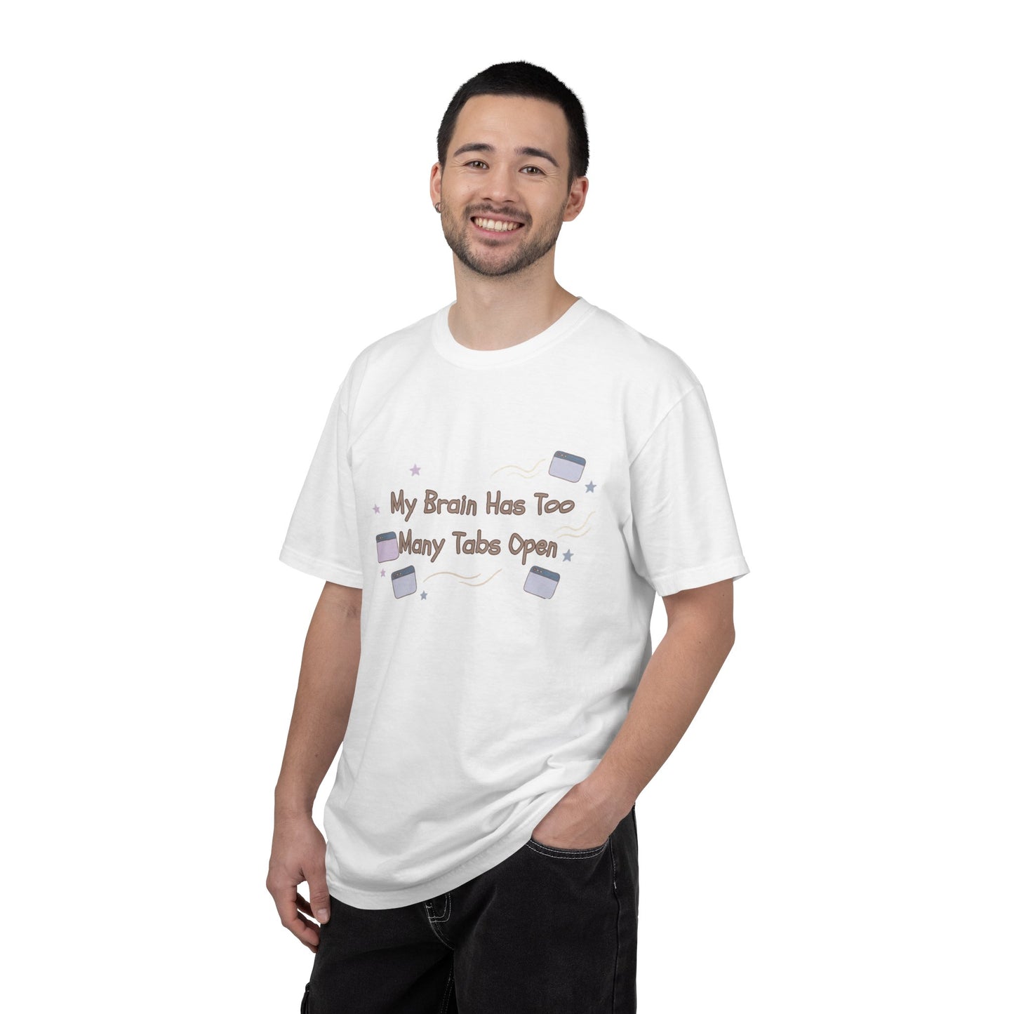 The "ADHD Brain Under Construction" Retro Warning Tee