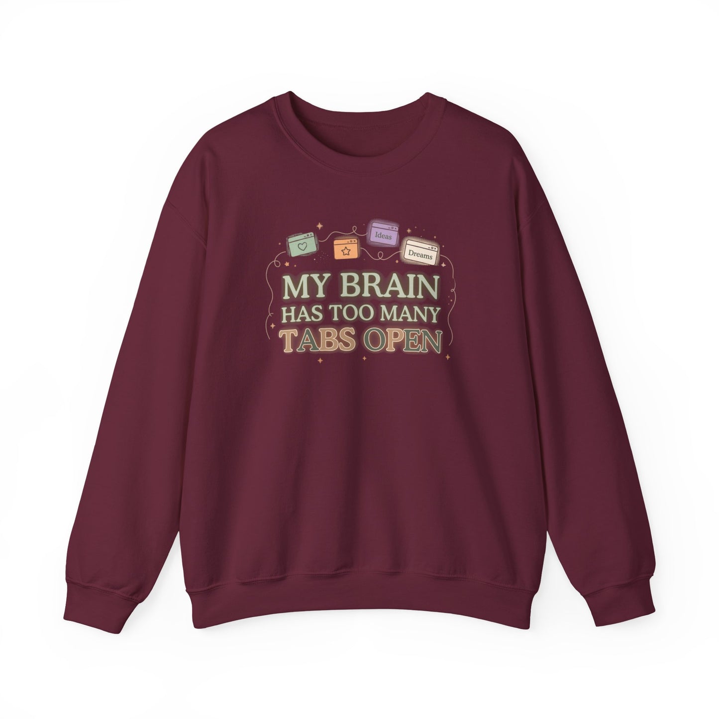ADHD Hyper-fixation Mode | Retro Aesthetic Crewneck Sweatshirt