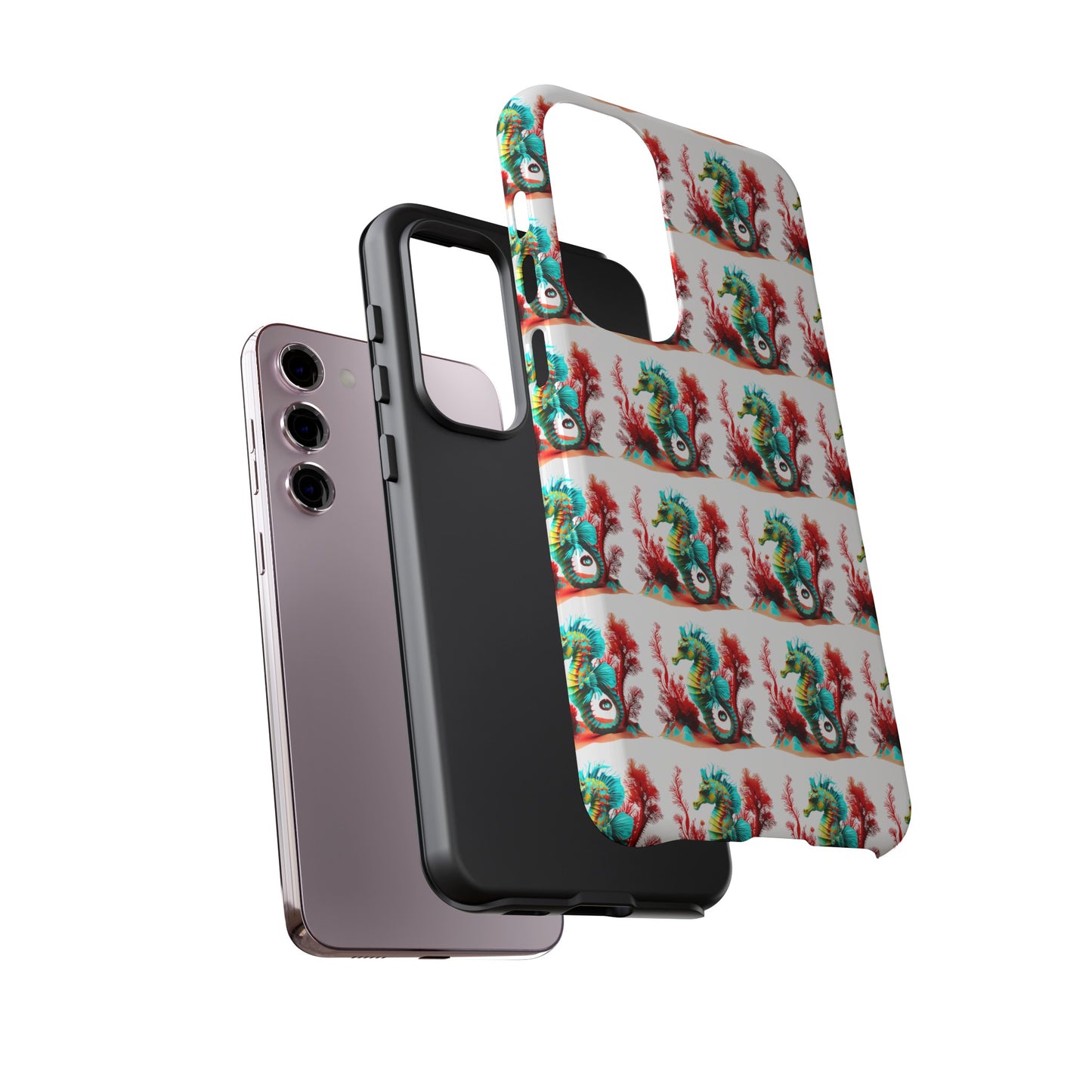 Vibrant Seahorse & Coral Reef - Artistic Mobile Phone hard Case