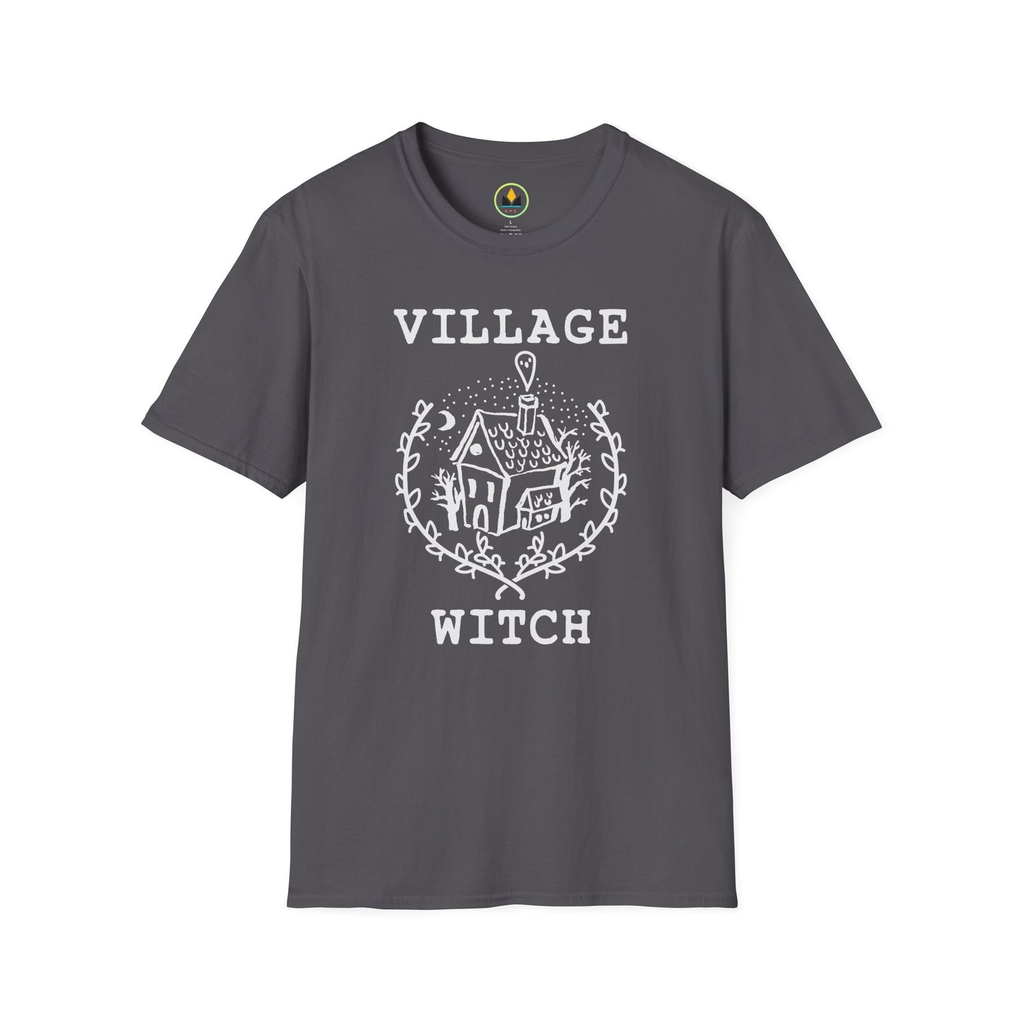 Village Witch Cottagecore T‑Shirt – Cozy Haunted Cottage Graphic for Everyday Magic