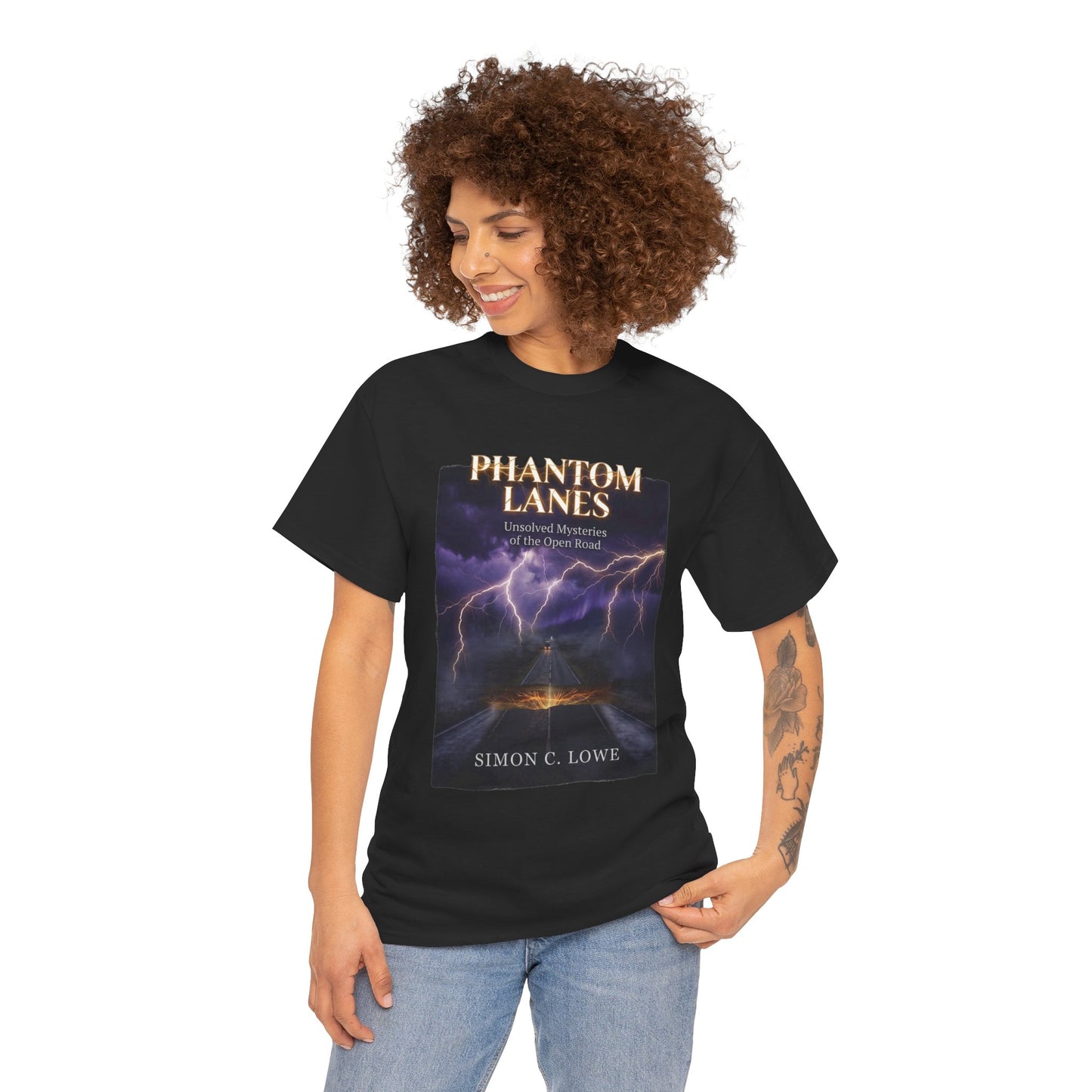 Phantom Lanes: Unsolved Mysteries of the Open Road Graphic T-Shirt