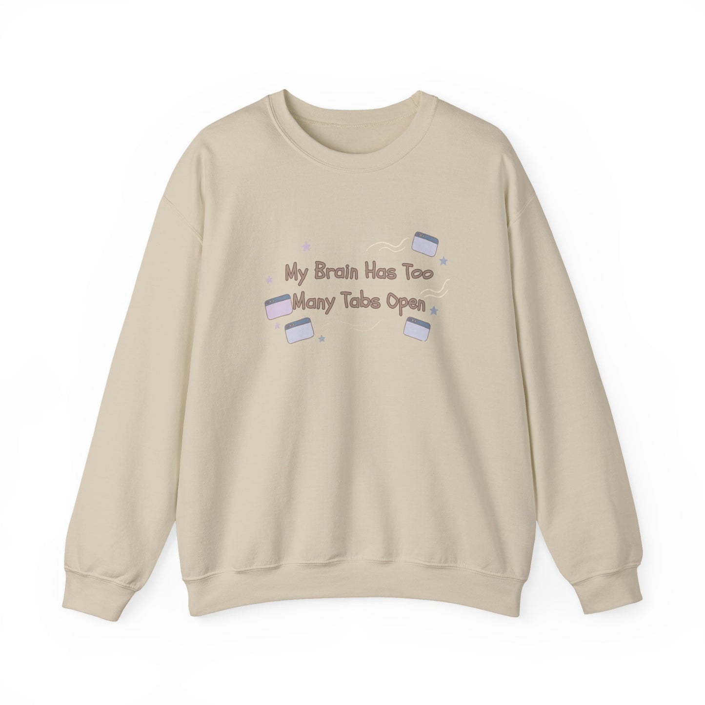 ADHD Brain Under Construction | Cozy Retro Aesthetic Sweatshirt