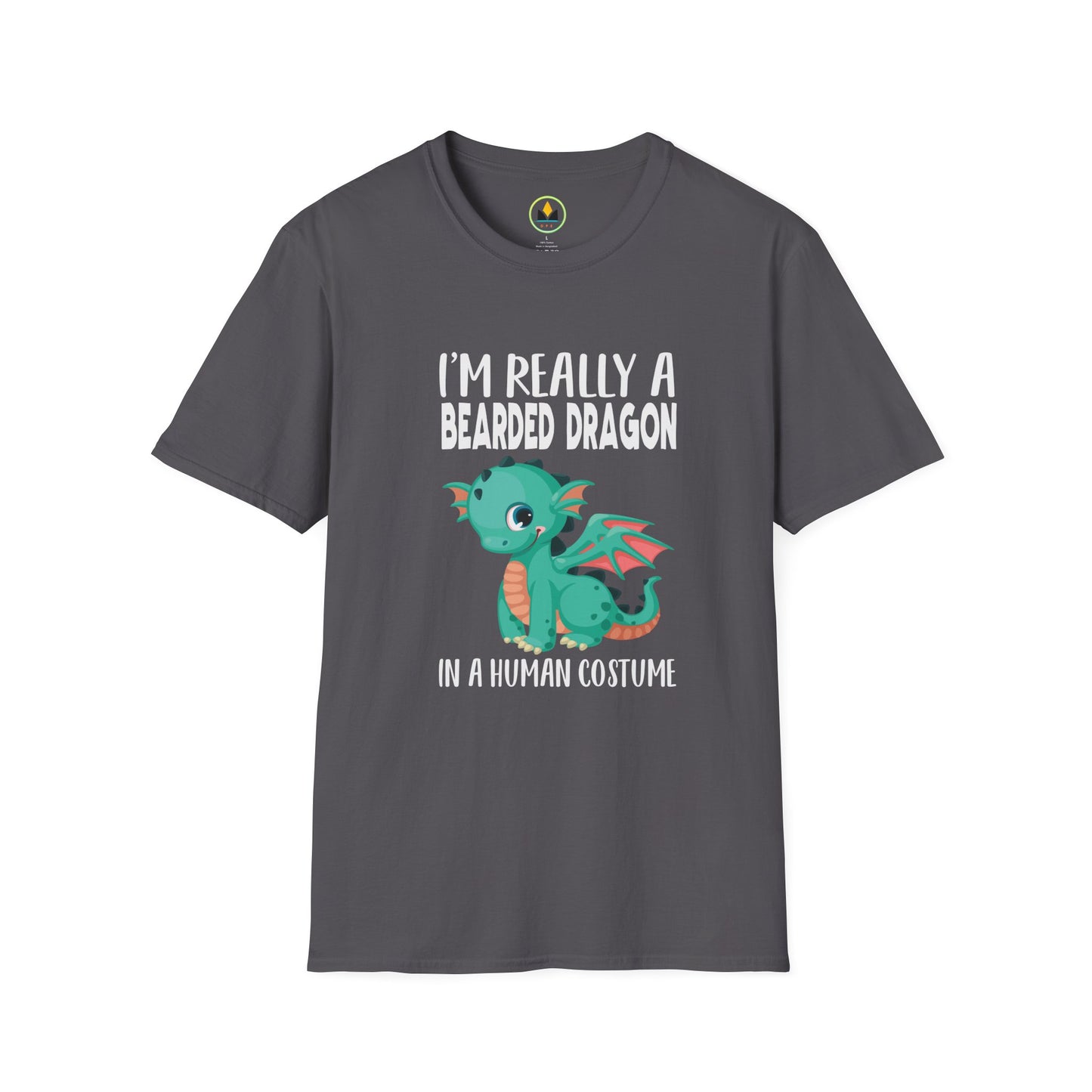 I’m Really a Bearded Dragon in a Human Costume – Cute Halloween Reptile Lover T‑Shirt