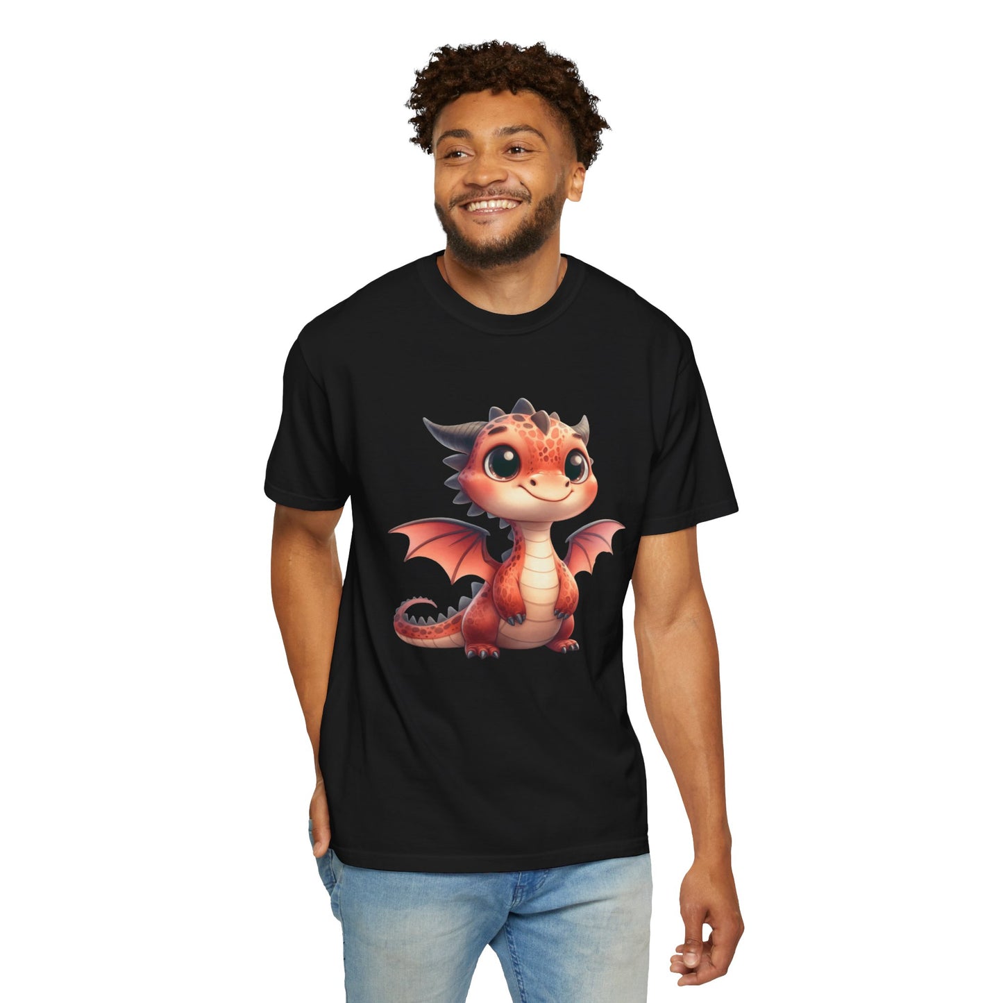 Adorable Dragon Whelp Tee - Soft Cotton T-Shirt with Fantasy Creature tee