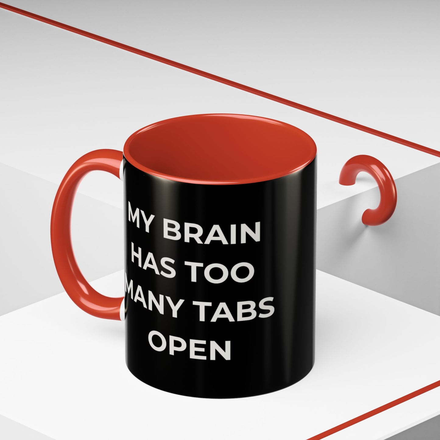 My Brain Has Too Many Tabs Open Mug | Funny ADHD Gift | Lofi Office Coffee Cup (11oz)