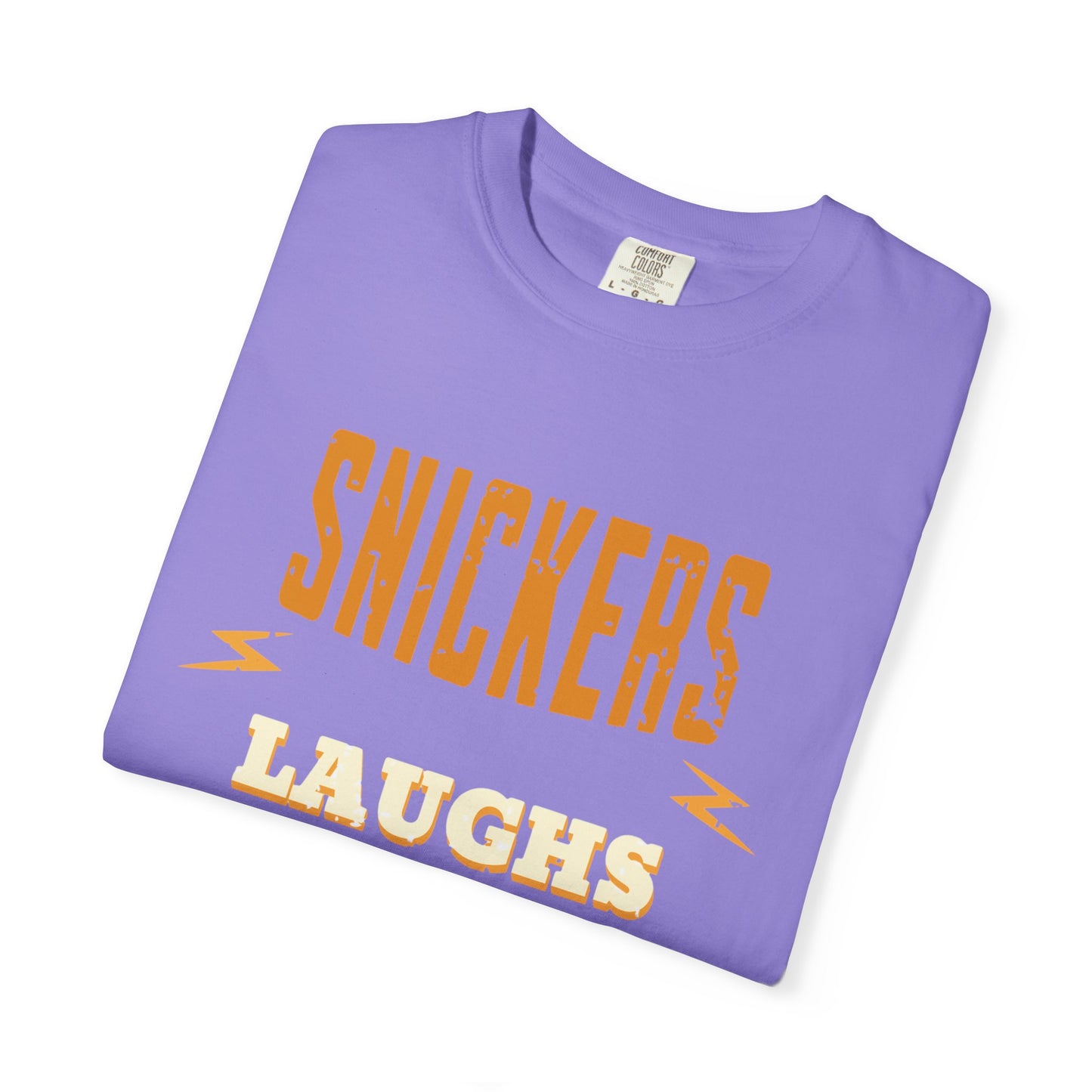 Cheerful 'Laughs at Everything' T-Shirt - coworker/friend Inspired Humorous Fun Shirt