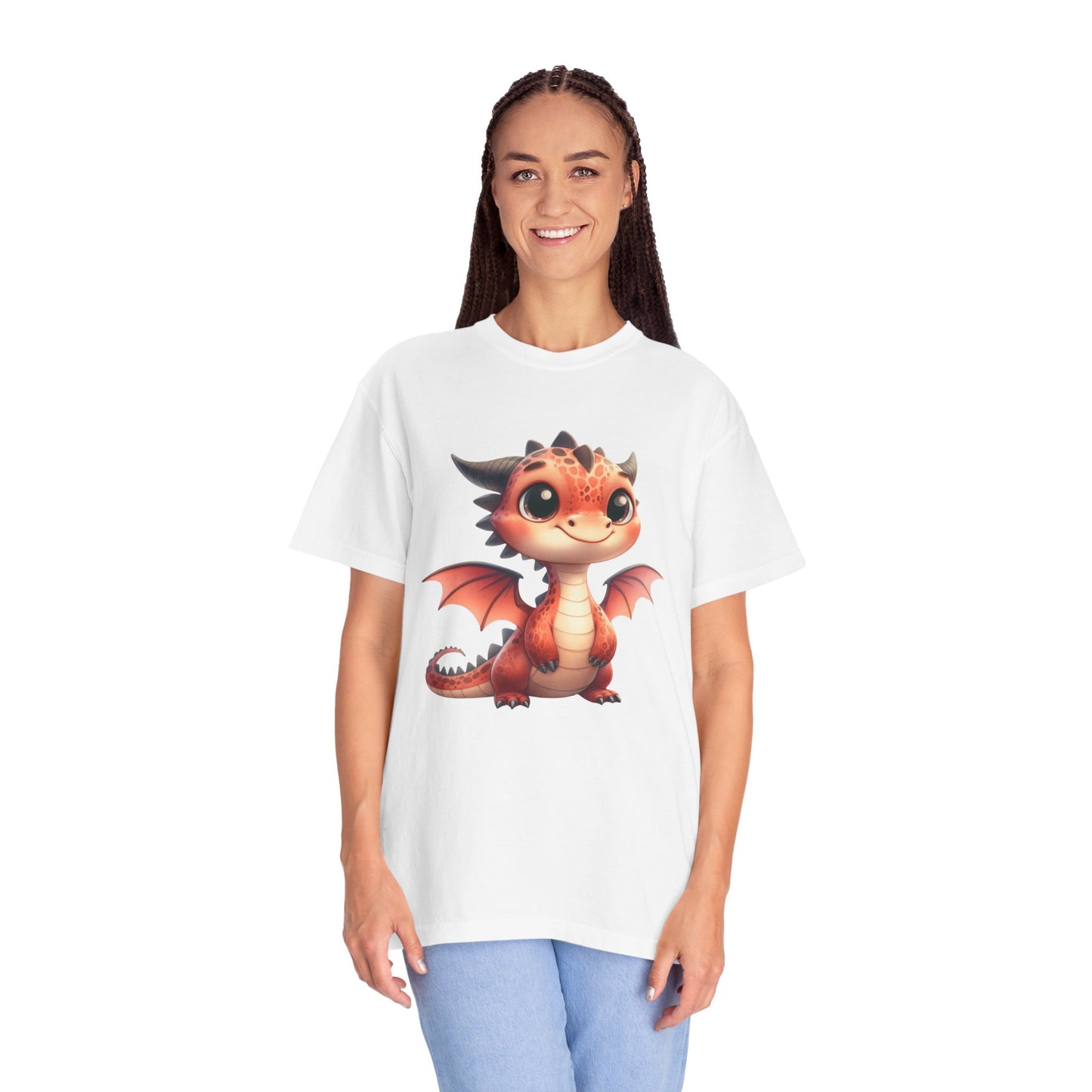 Adorable Dragon Whelp Tee - Soft Cotton T-Shirt with Fantasy Creature tee