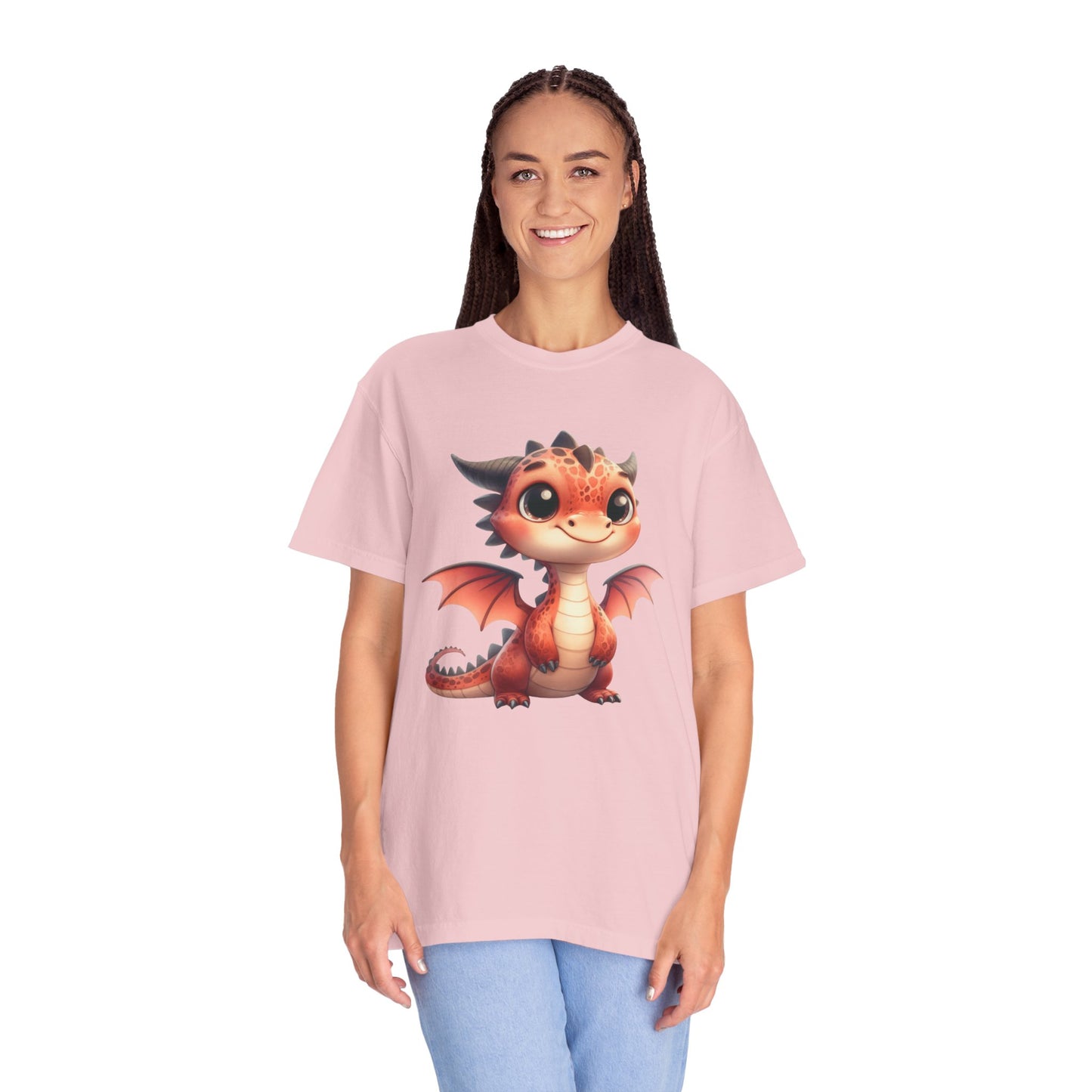Adorable Dragon Whelp Tee - Soft Cotton T-Shirt with Fantasy Creature tee