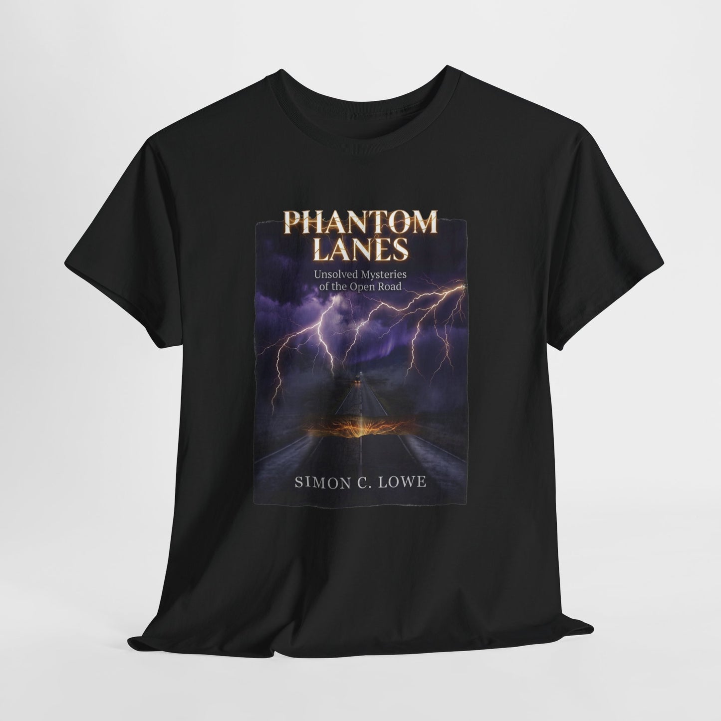 Phantom Lanes: Unsolved Mysteries of the Open Road Graphic T-Shirt
