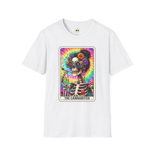 Cannabitch Halloween T-Shirt | Funny Weed Gothic Tee, Spooky Stoner Gift