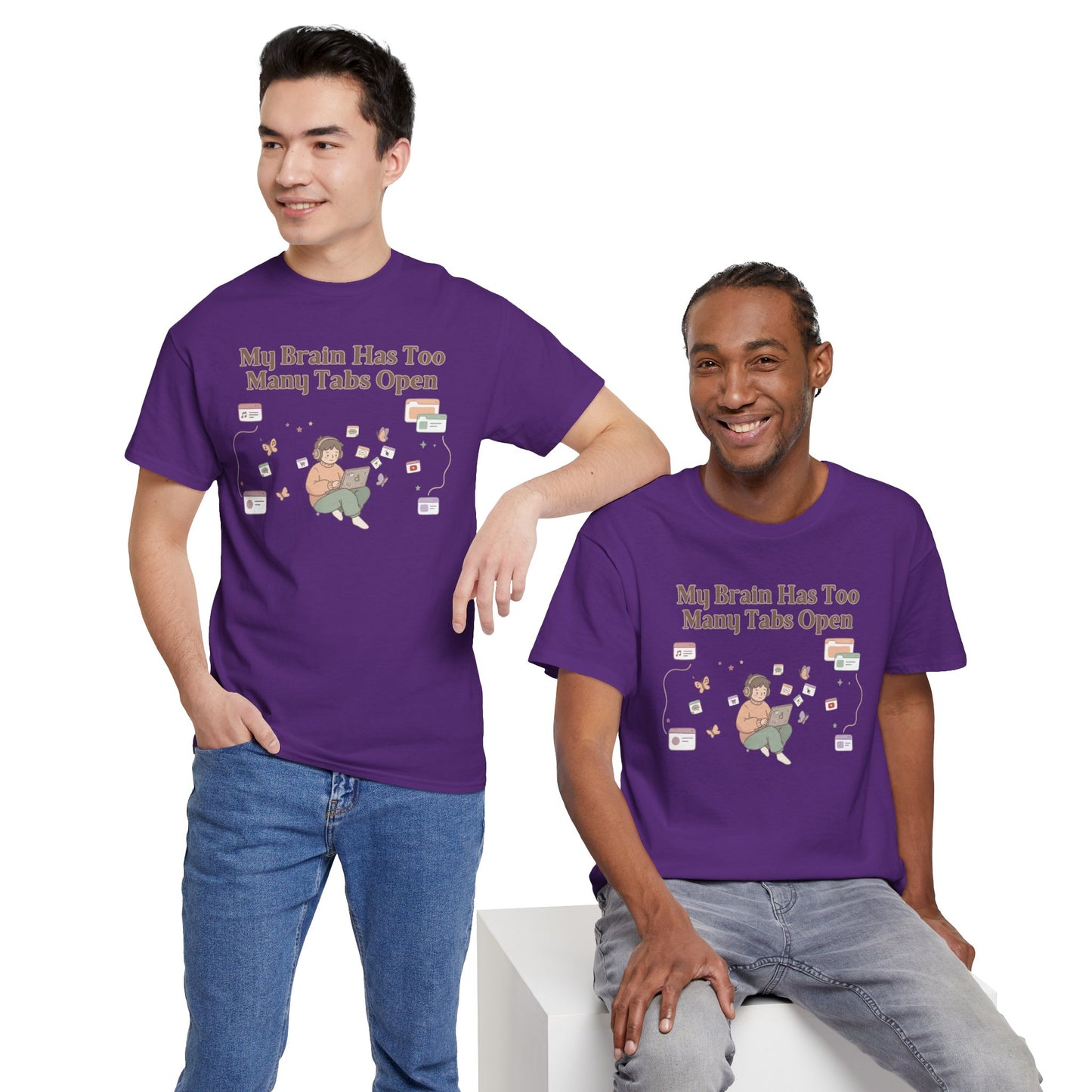Hyper-Focus Mode: ENGAGED 🎧 The 'Brain Has Too Many Tabs Open' Neurospicy Tee