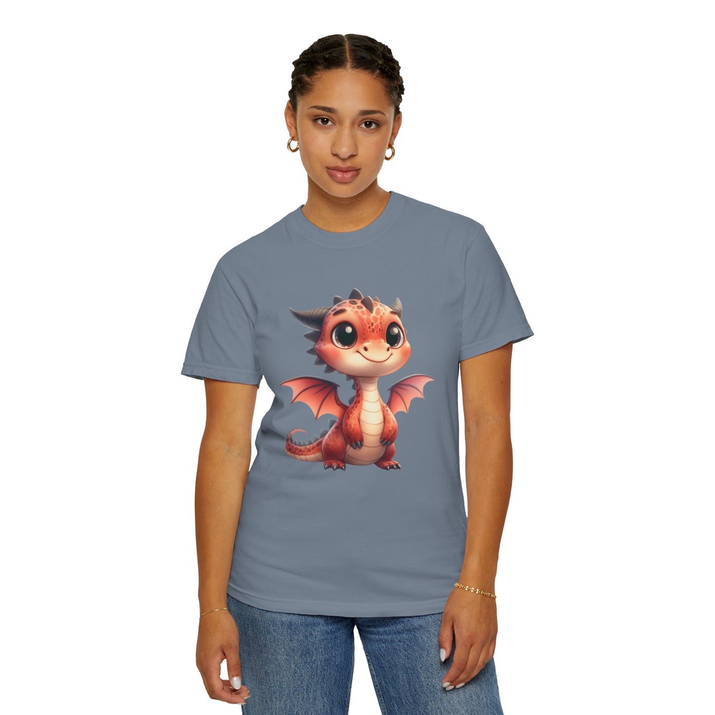 Adorable Dragon Whelp Tee - Soft Cotton T-Shirt with Fantasy Creature tee