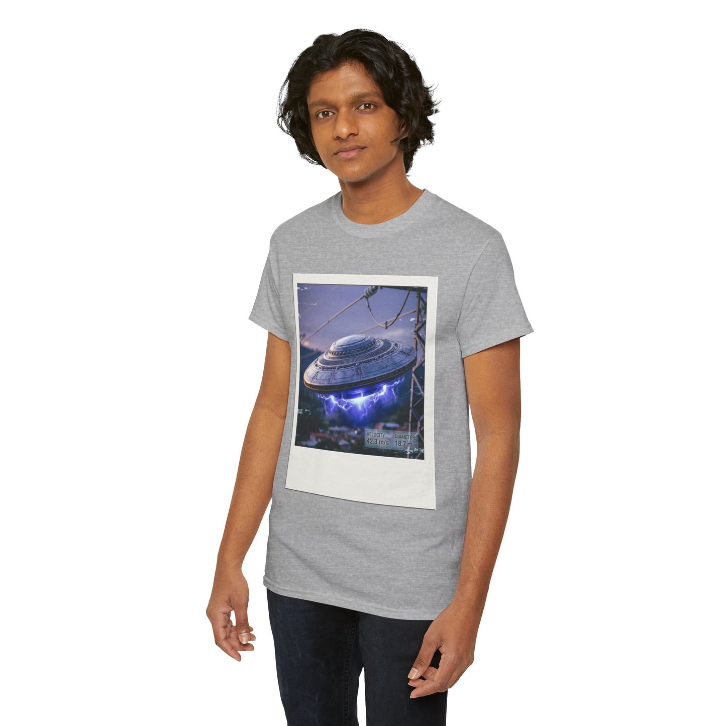 UFO Evidence T-Shirt | Retro Polaroid Alien Sighting Photo