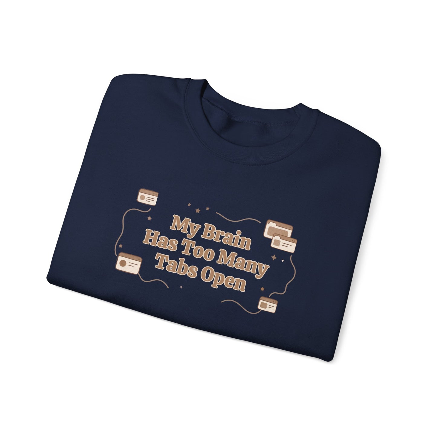 The "Mental Tabs" Aesthetic Crewneck | Oversized Lofi Sweatshirt