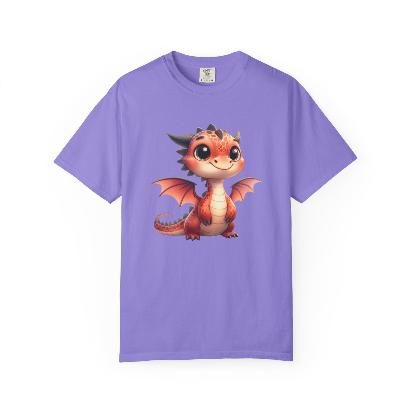 Playful Whimsy Dragon - Unique Cartoon-Style Dragon T-Shirt Design for Fun and Fantasy Lovers