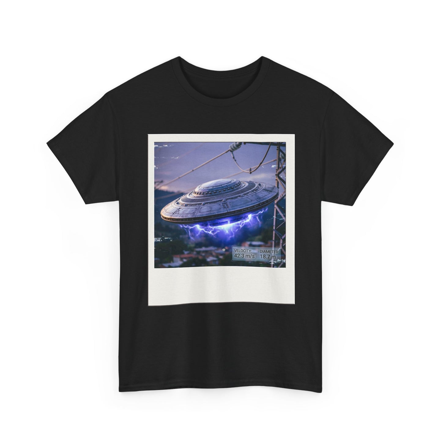 UFO Evidence T-Shirt | Retro Polaroid Alien Sighting Photo