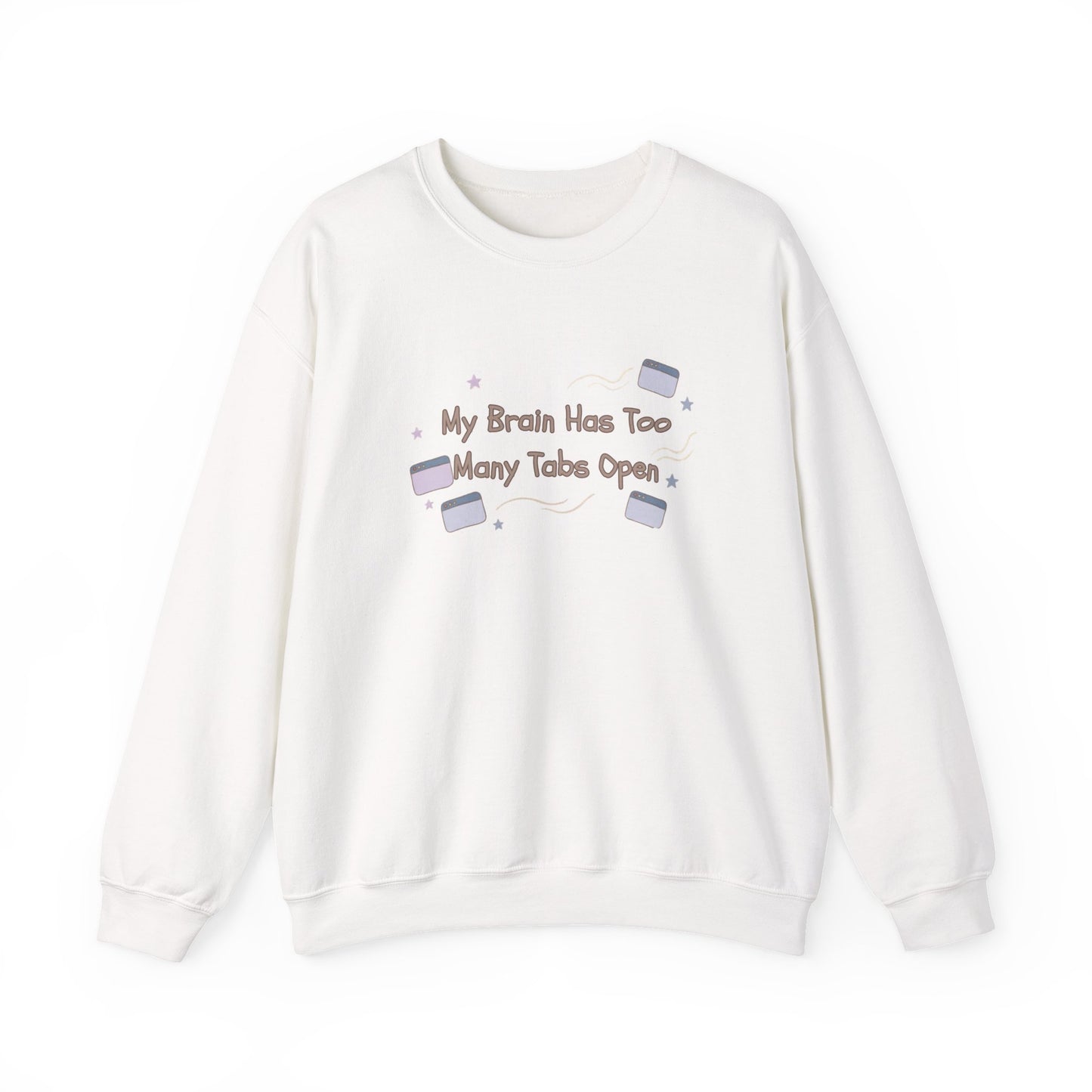 ADHD Brain Under Construction | Cozy Retro Aesthetic Sweatshirt