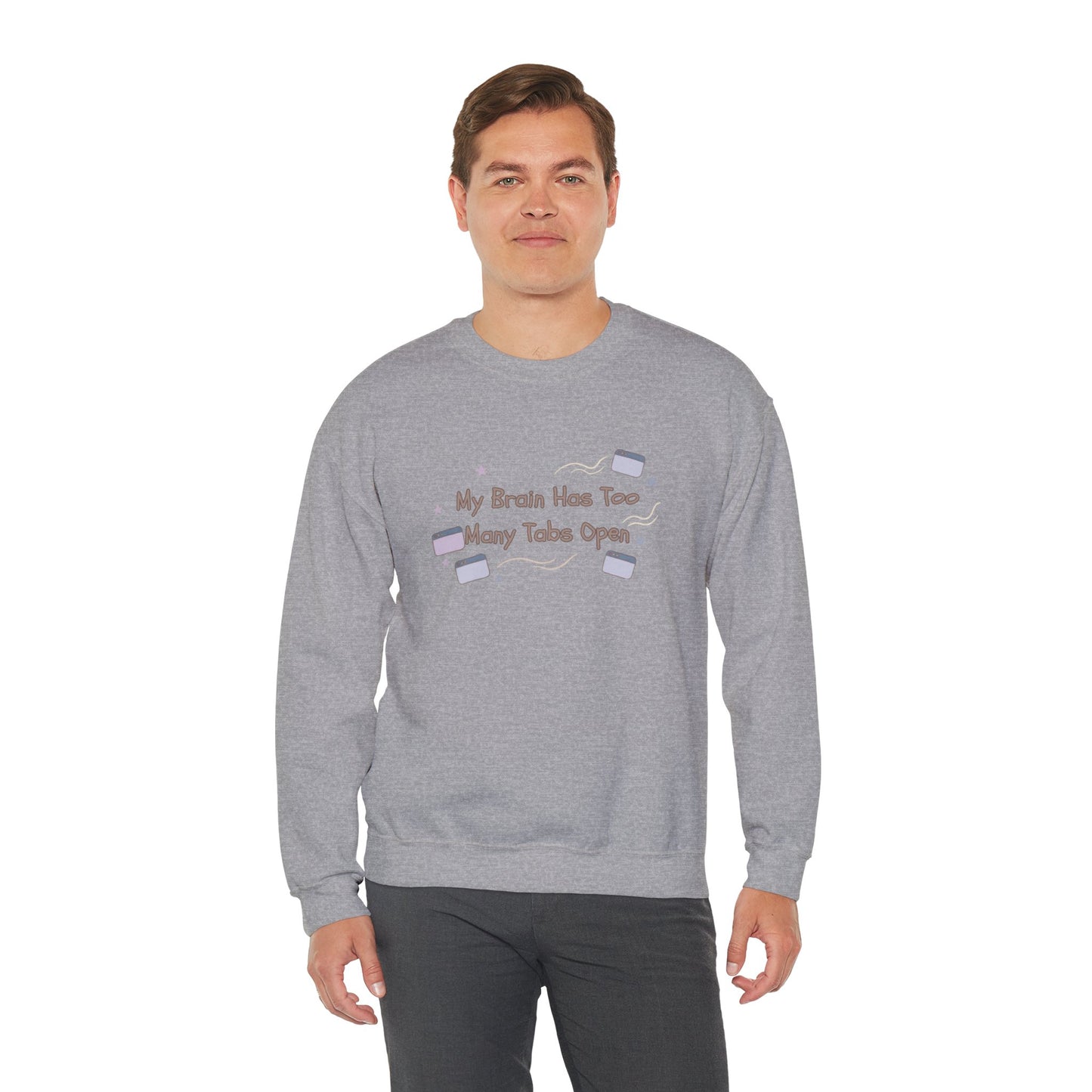 ADHD Brain Under Construction | Cozy Retro Aesthetic Sweatshirt