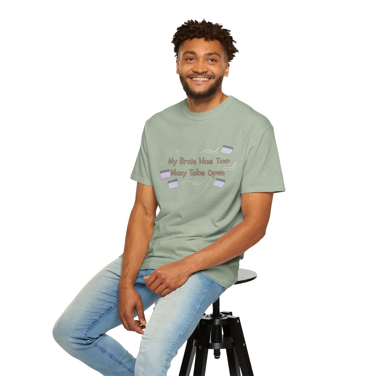 The "ADHD Brain Under Construction" Retro Warning Tee