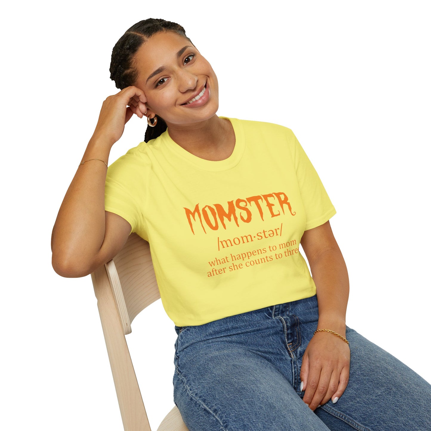Halloween ‘Momster’ Tee - Fun Parenting Humor Softstyle T-Shirt