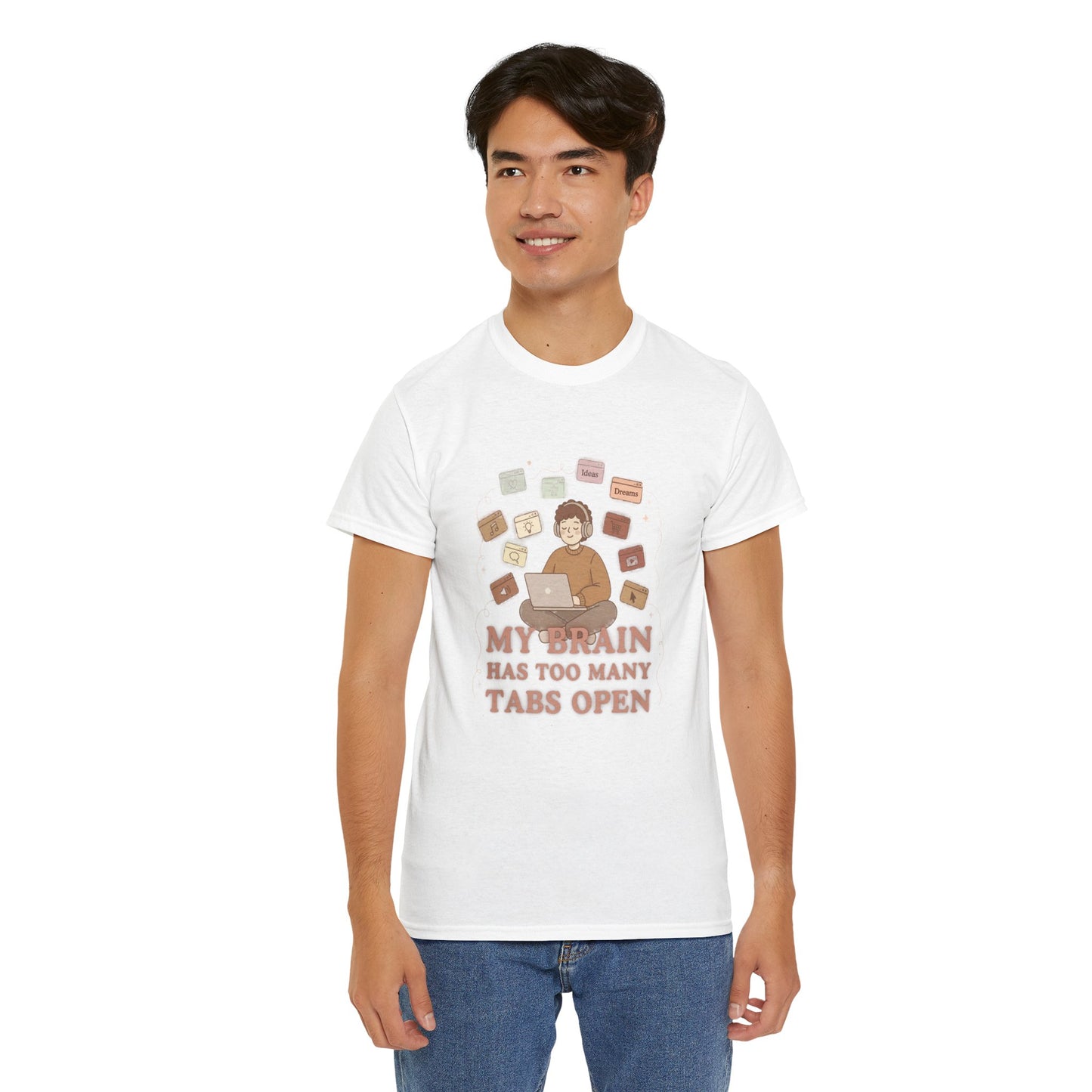 The "Cozy Mind" Earth Tone ADHD Graphic Tee