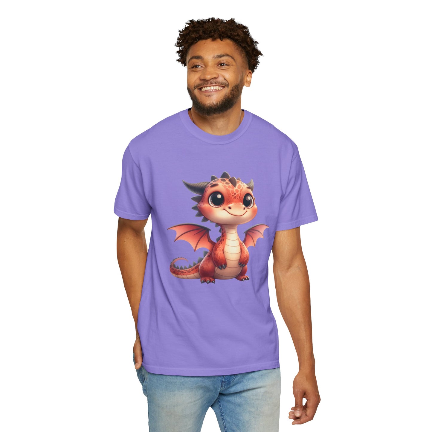 Adorable Dragon Whelp Tee - Soft Cotton T-Shirt with Fantasy Creature tee