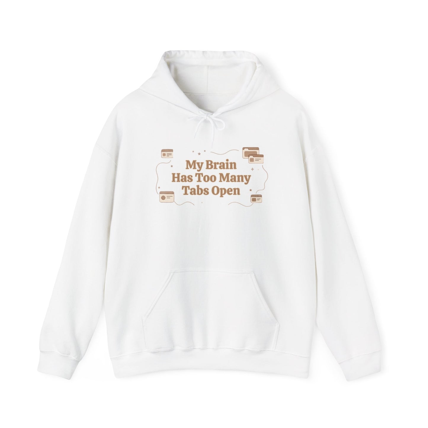 My Brain Has Too Many Tabs Open | Cozy Lofi Oversized Hoodie