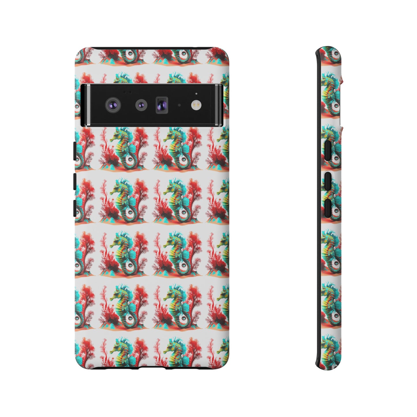Vibrant Seahorse & Coral Reef - Artistic Mobile Phone hard Case