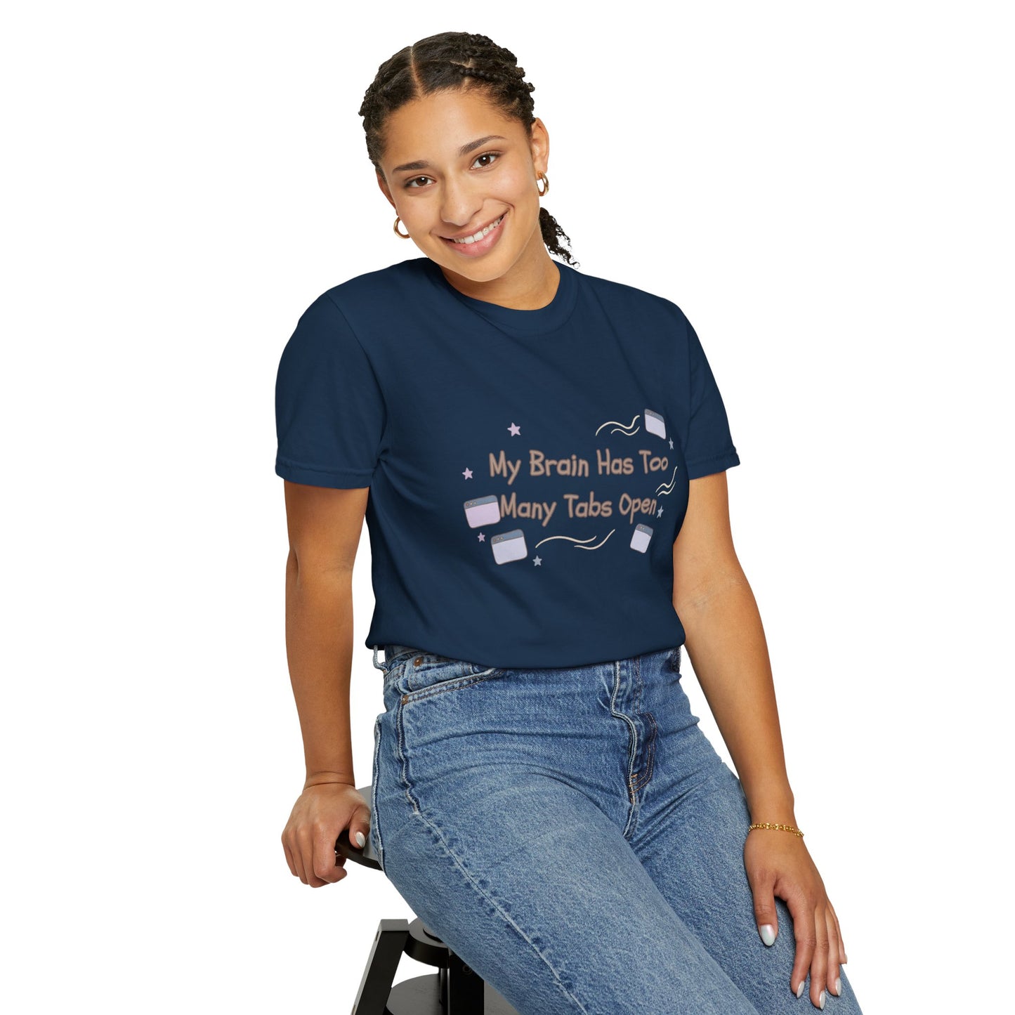 The "ADHD Brain Under Construction" Retro Warning Tee