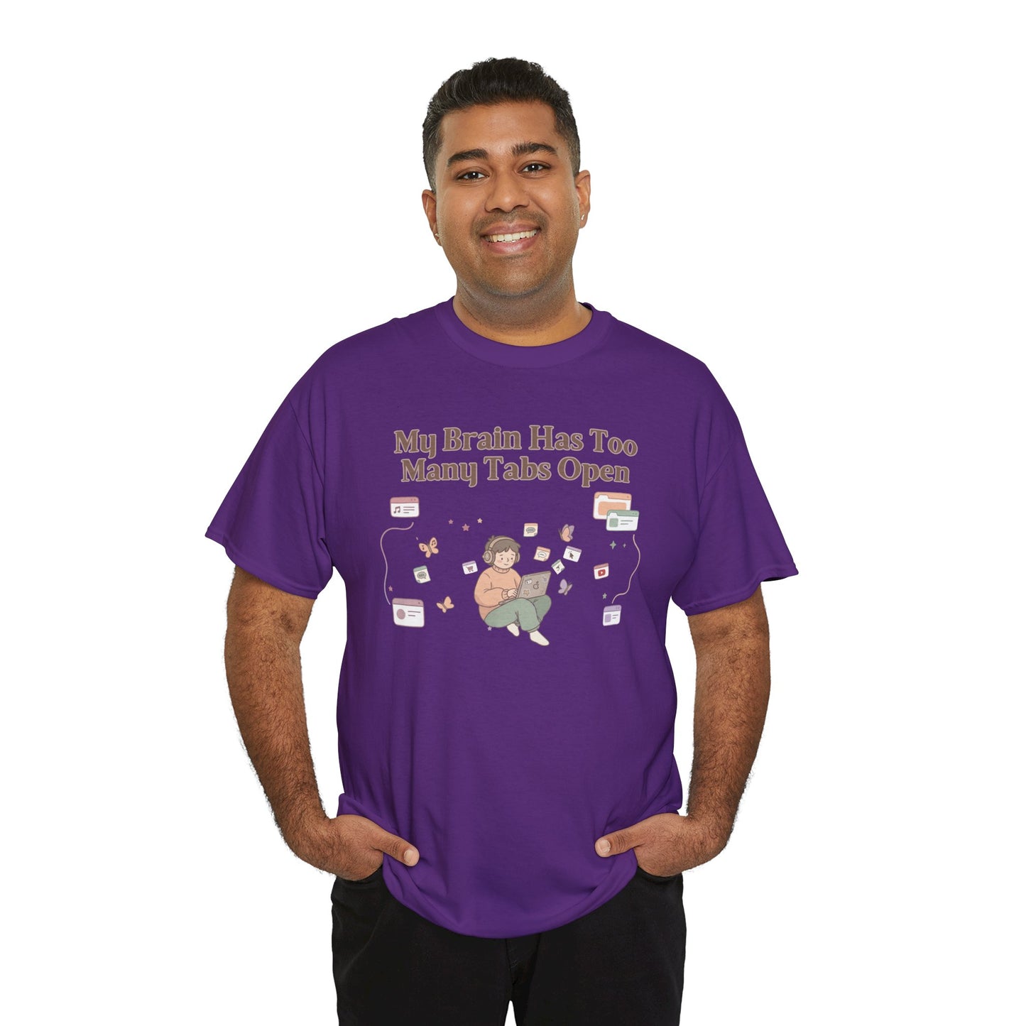Hyper-Focus Mode: ENGAGED 🎧 The 'Brain Has Too Many Tabs Open' Neurospicy Tee