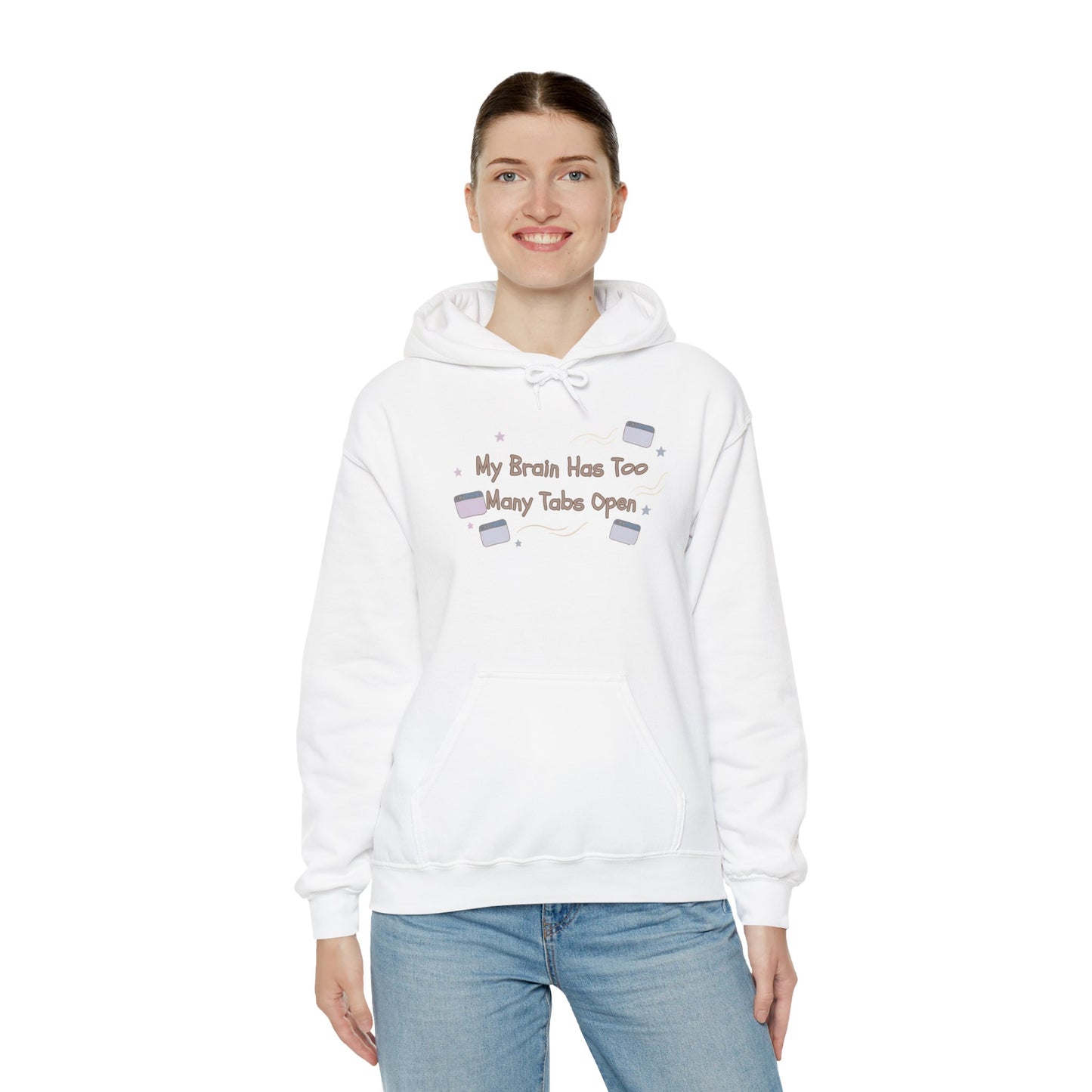 ADHD Brain Under Construction | Cozy Retro Aesthetic Hoodie