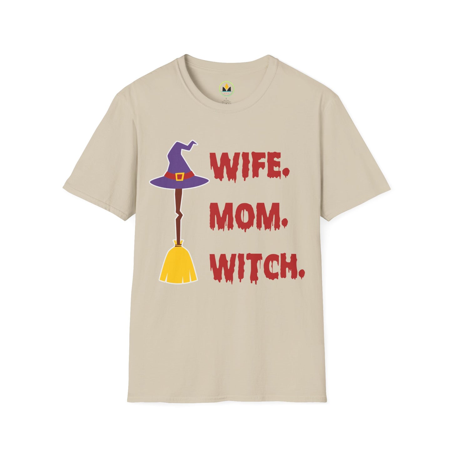 Spooky ‘Wife. Mom. Witch.’ Halloween Tee - Fun & Festive Holiday Apparel