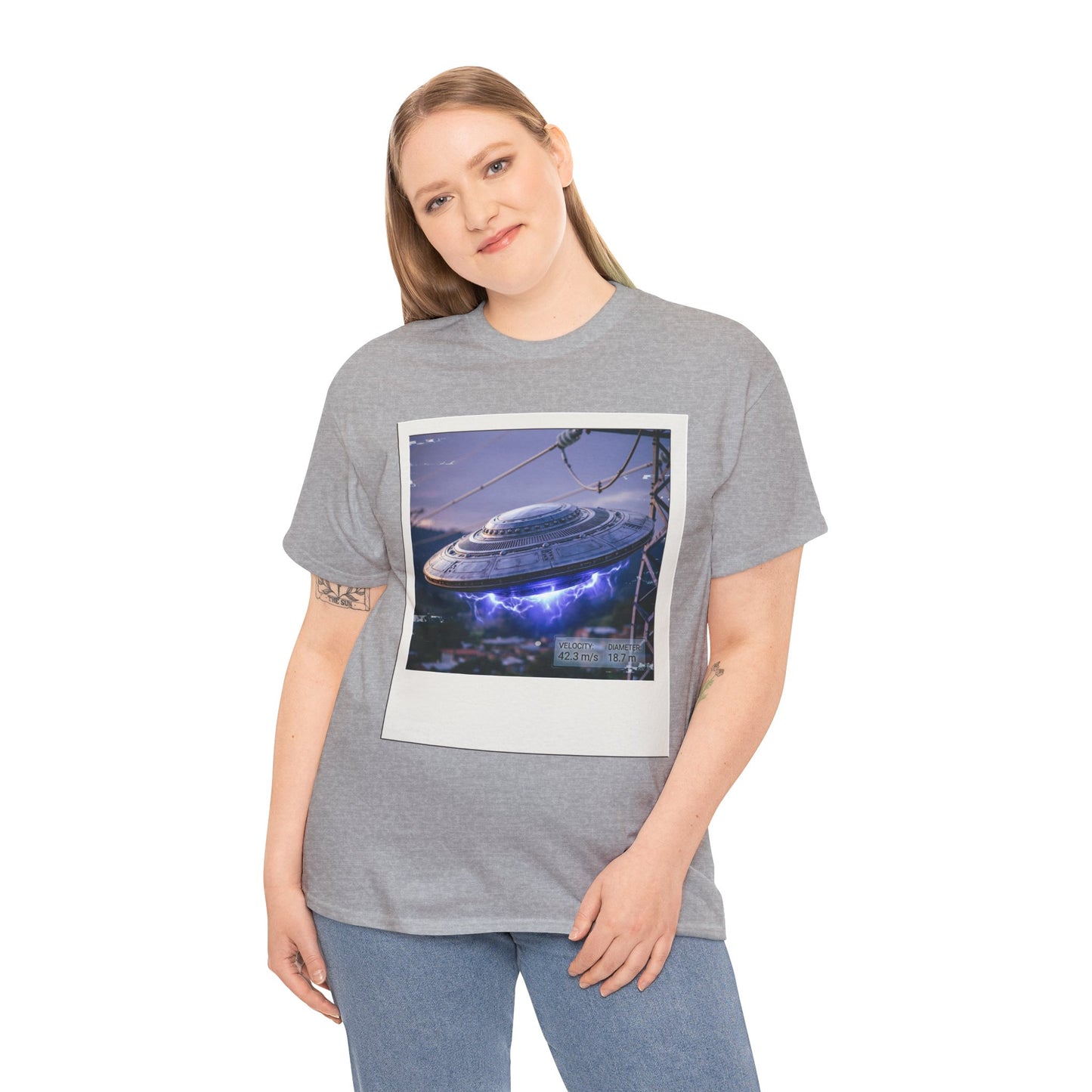 UFO Evidence T-Shirt | Retro Polaroid Alien Sighting Photo