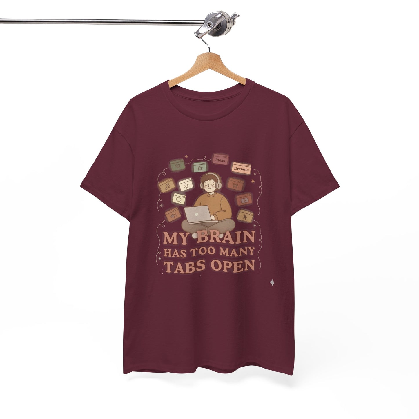 The "Cozy Mind" Earth Tone ADHD Graphic Tee