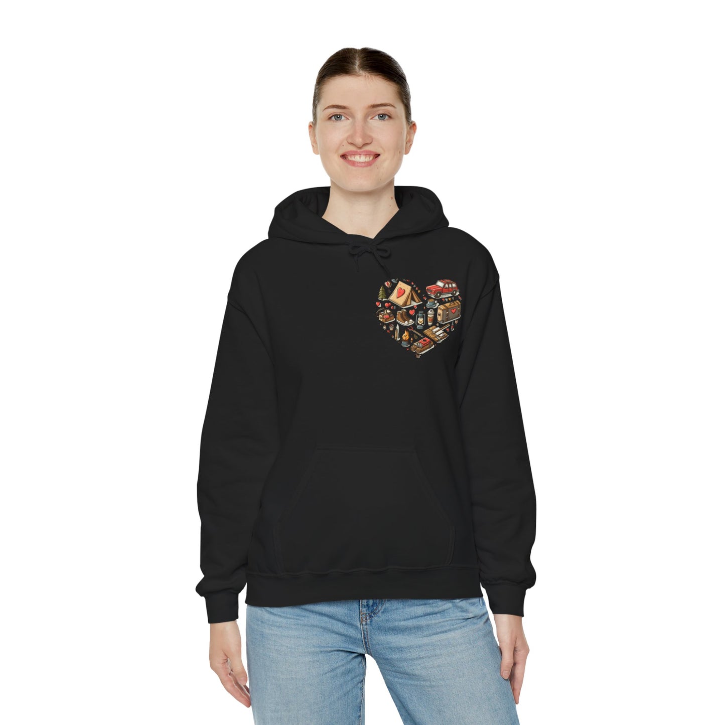 Wild at Heart: Ultimate Outdoor Adventure & Camping Icon Hoodie