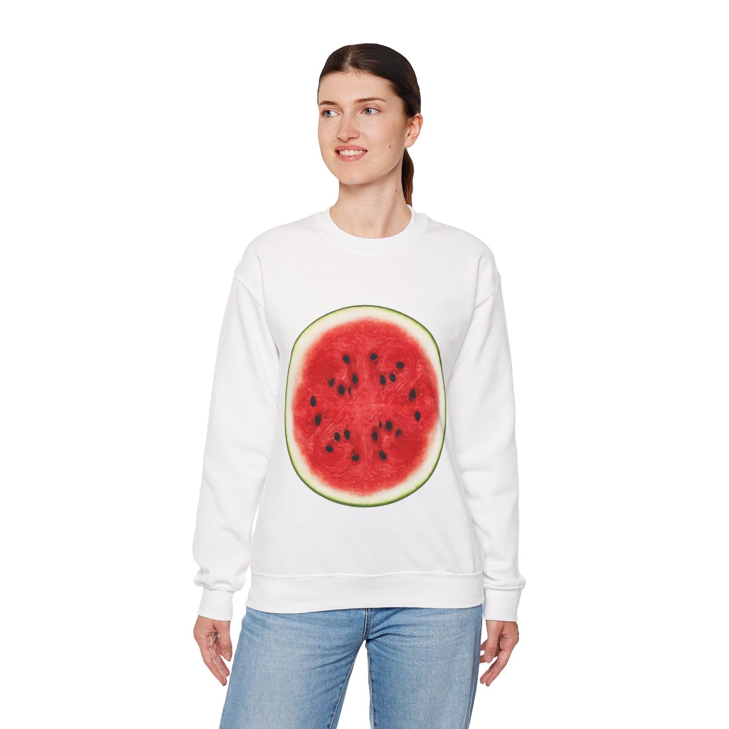 Whimsical Watermelon Lazy Halloween Costume | Unique Unisex Sweatshirt