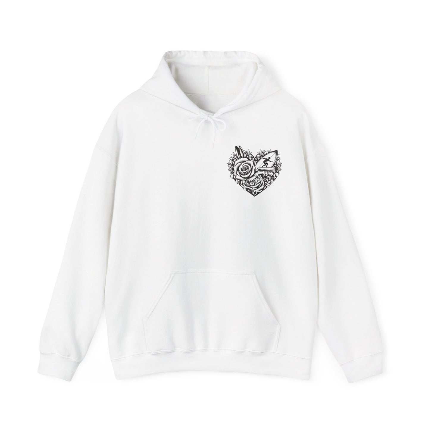 Viral Light Pink Fox Heart Hoodie - Cute Embroidered Animal Unisex Sweatshirt