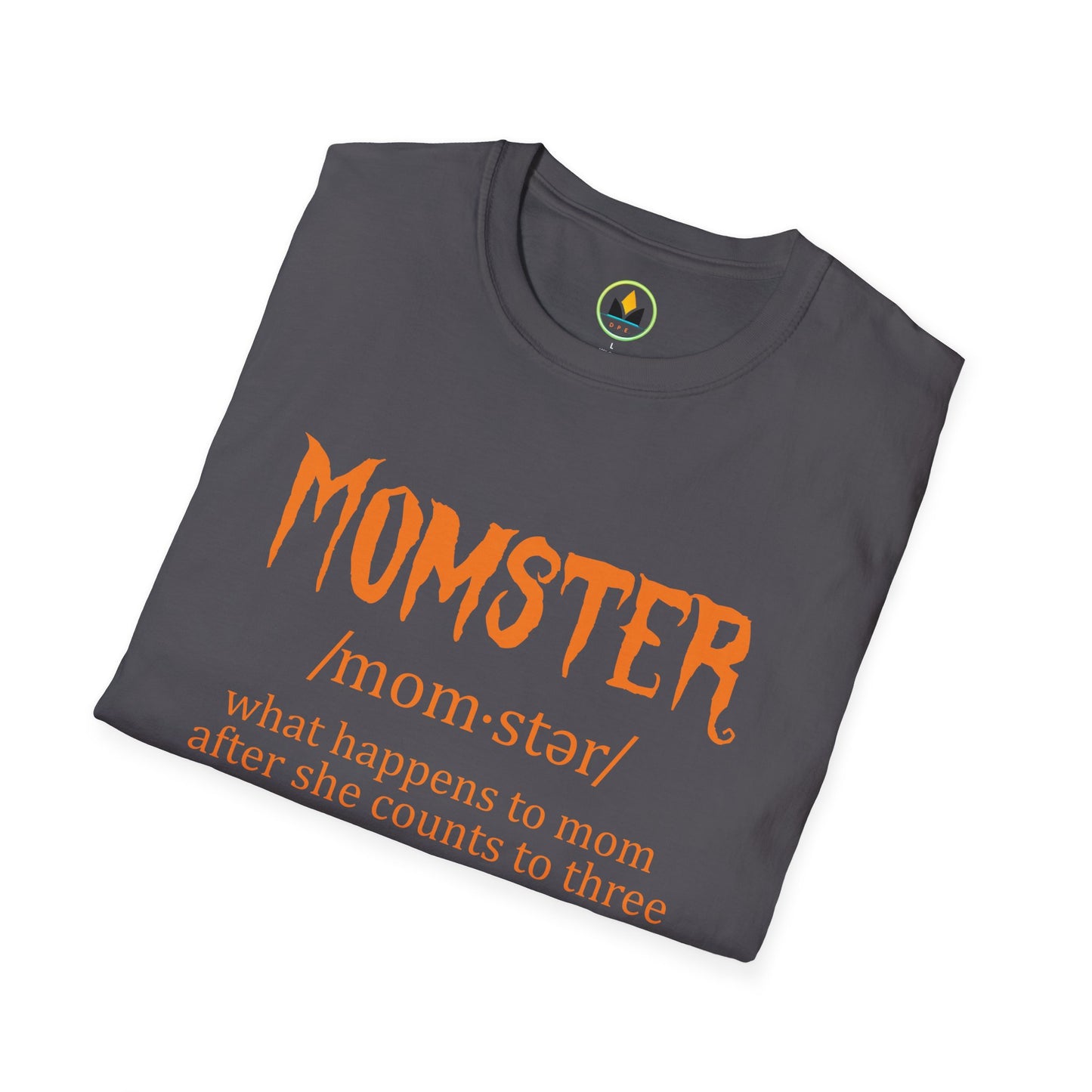 Halloween ‘Momster’ Tee - Fun Parenting Humor Softstyle T-Shirt
