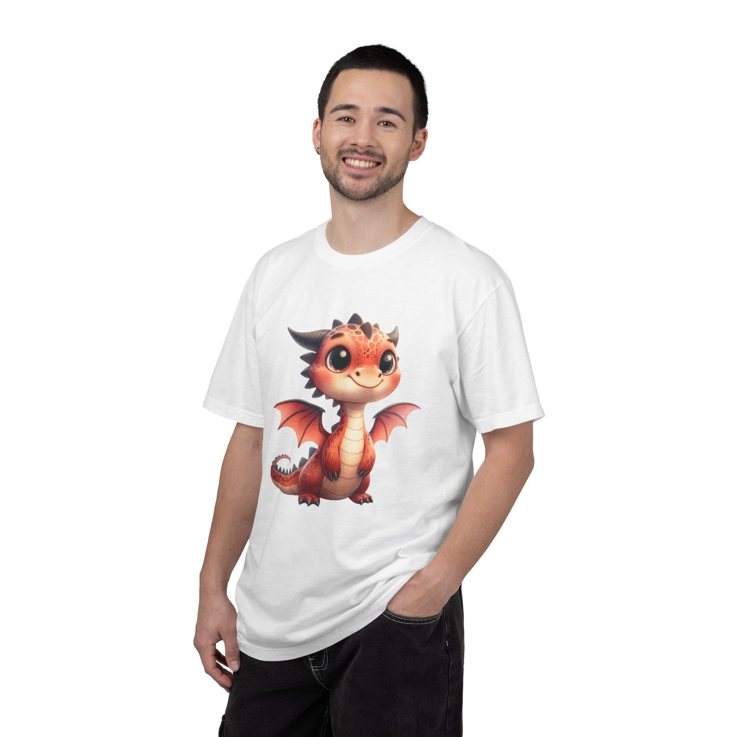 Adorable Dragon Whelp Tee - Soft Cotton T-Shirt with Fantasy Creature tee