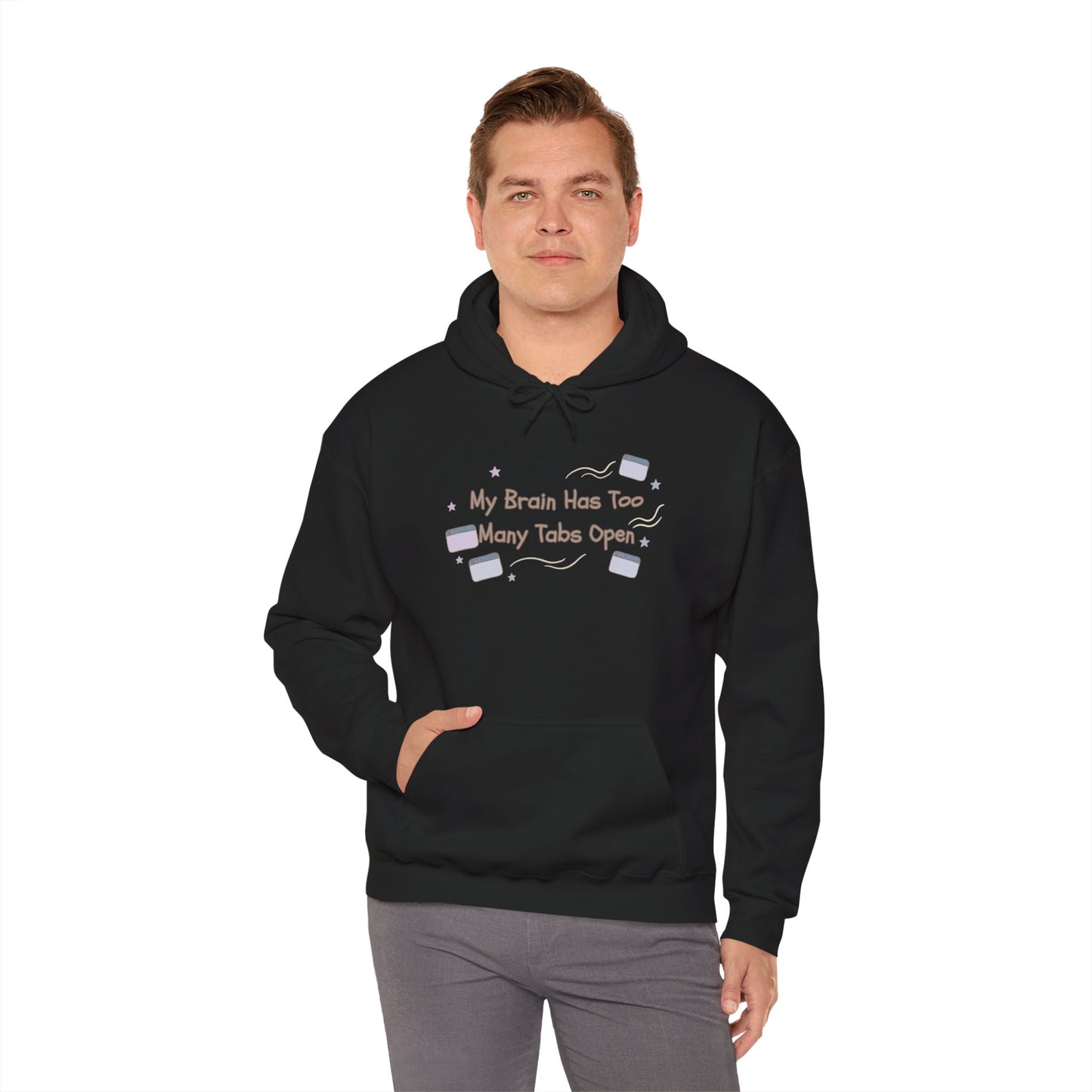 ADHD Brain Under Construction | Cozy Retro Aesthetic Hoodie