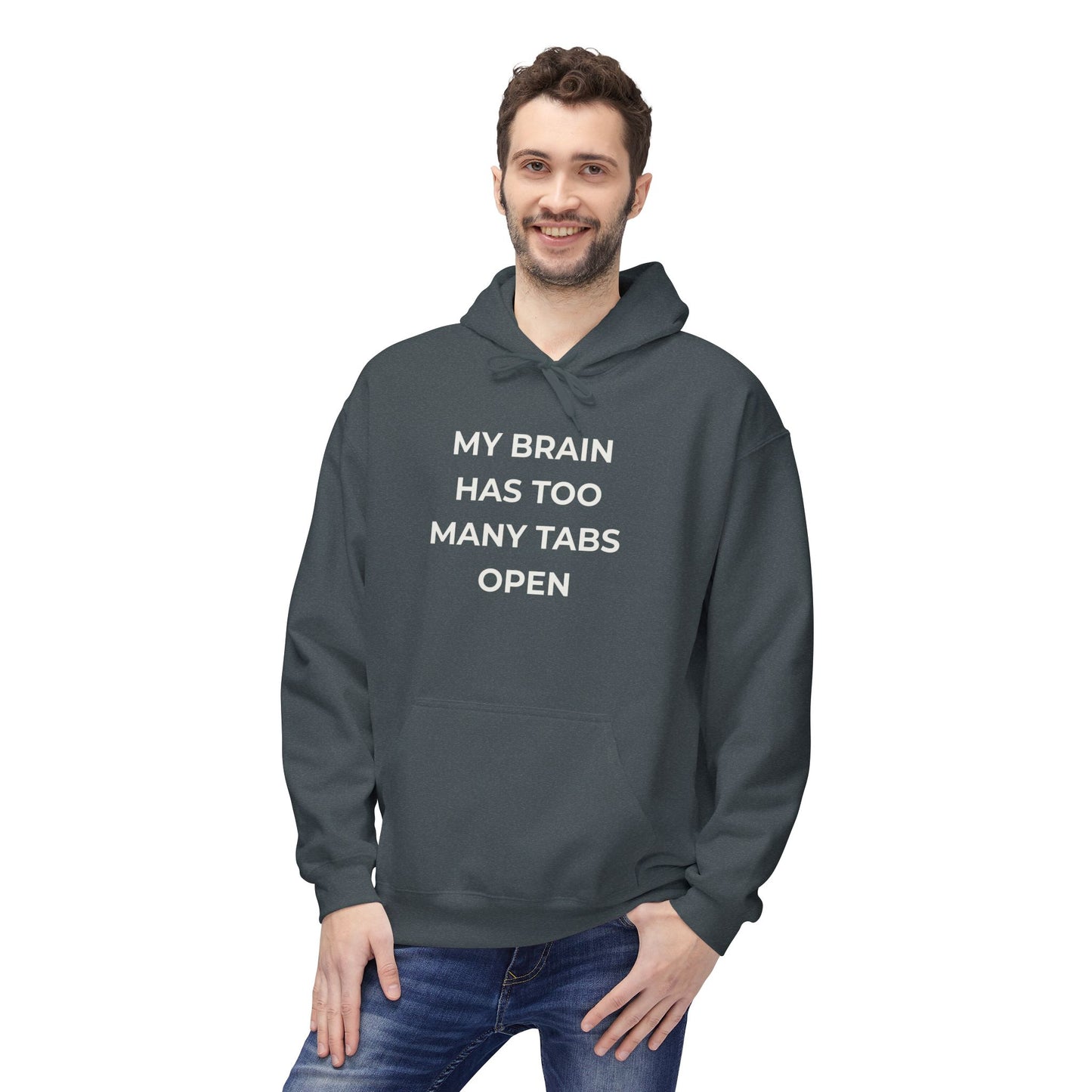My Brain Has Too Many Tabs Open Hoodie | Funny ADHD Gift | Cozy Lofi Pullover